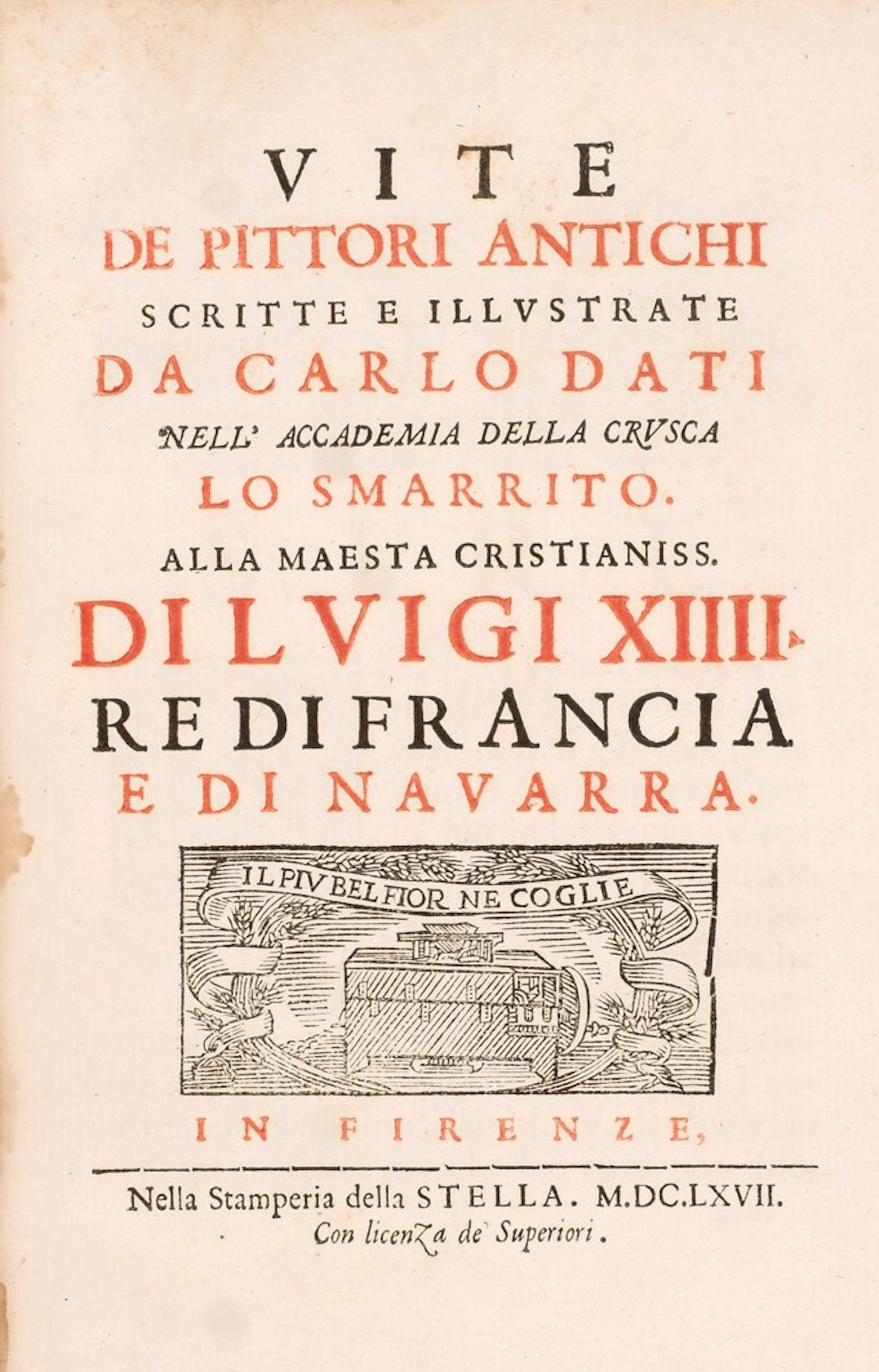 Dati. Vite de pittori antichi