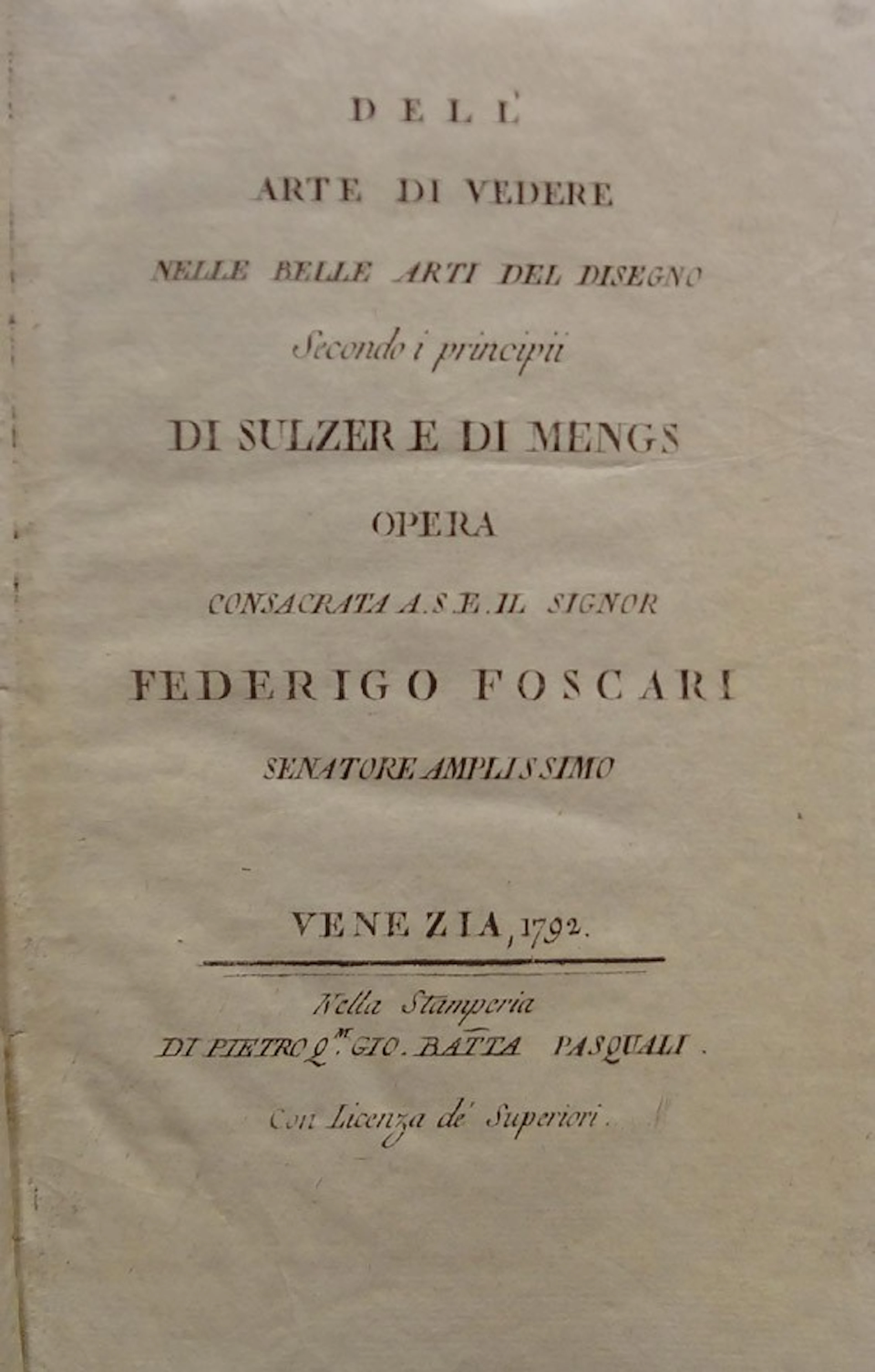 Dell´arte di Vedere