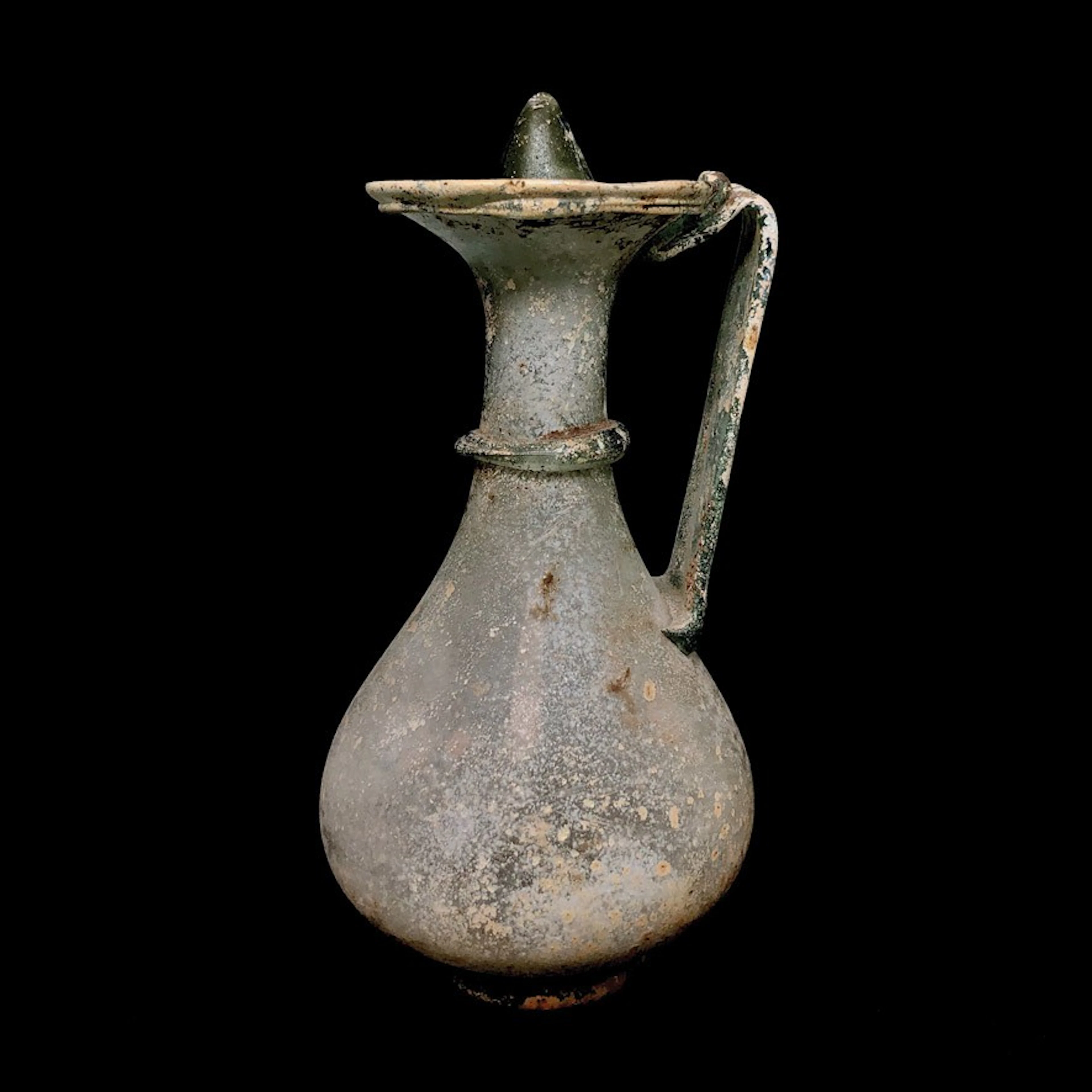 Jarra romana de vidrio, 300-400 d.C