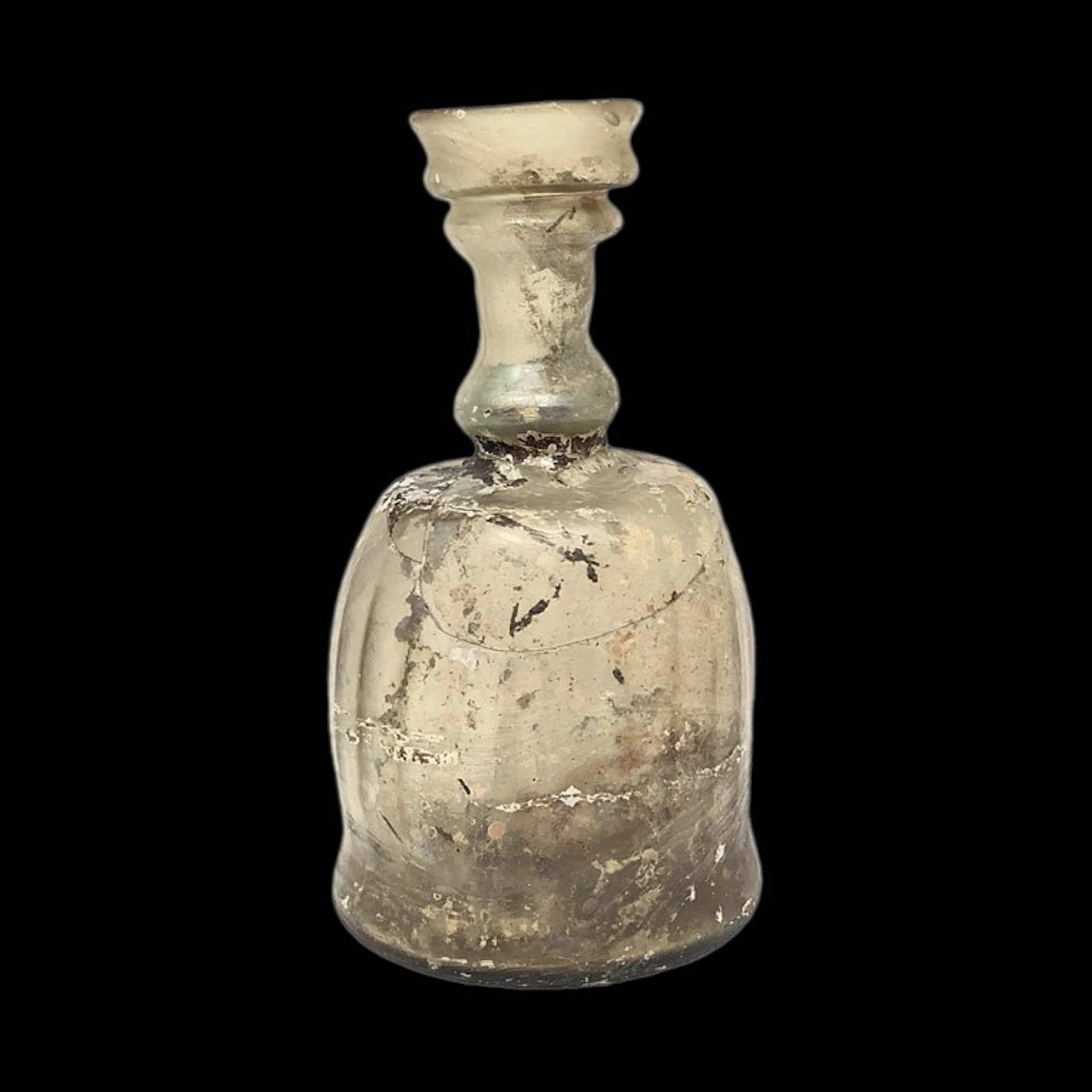 Botella romana de vidrio, S. IV – V d.C