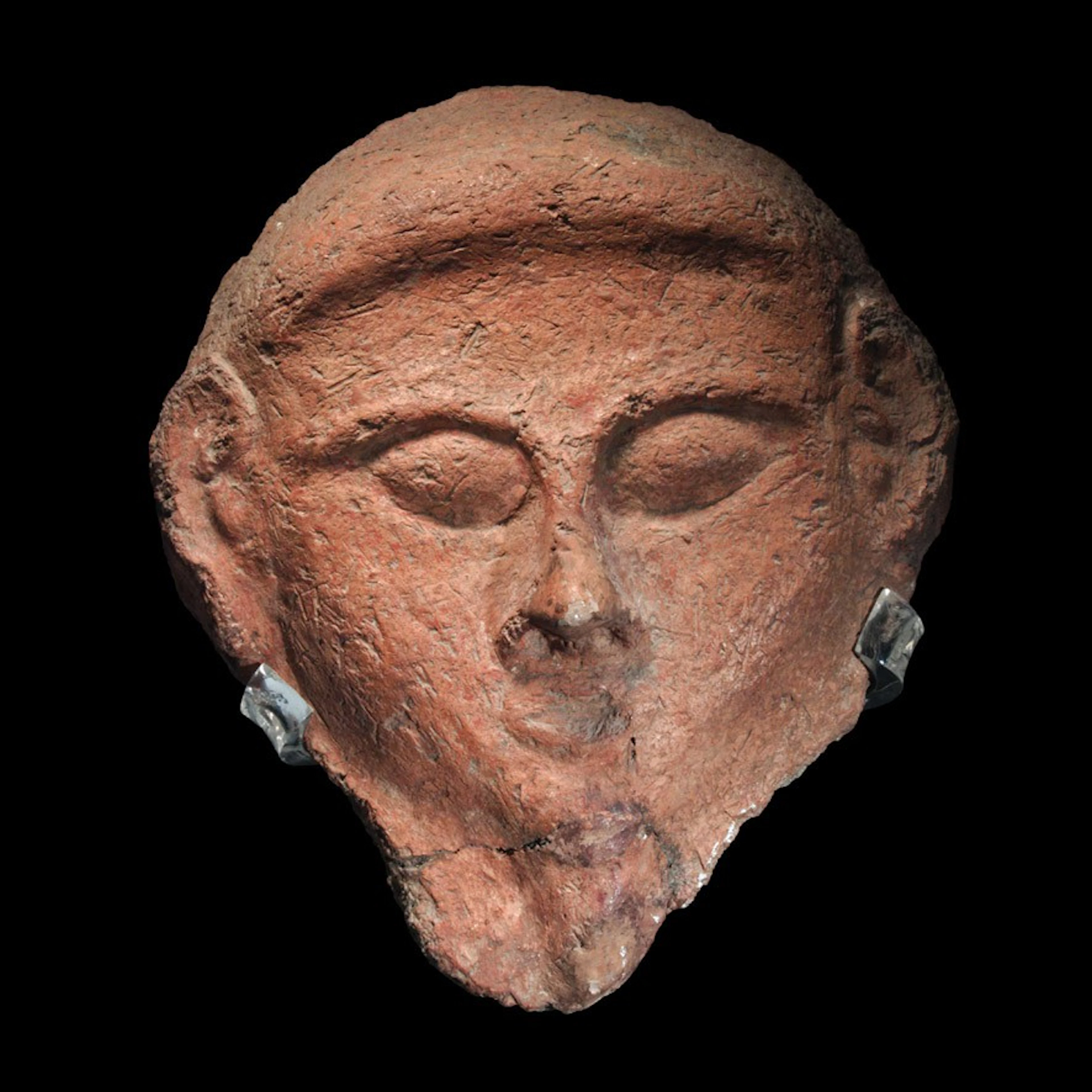 Máscara egipcia de sarcófago, Imperio Nuevo, 155C