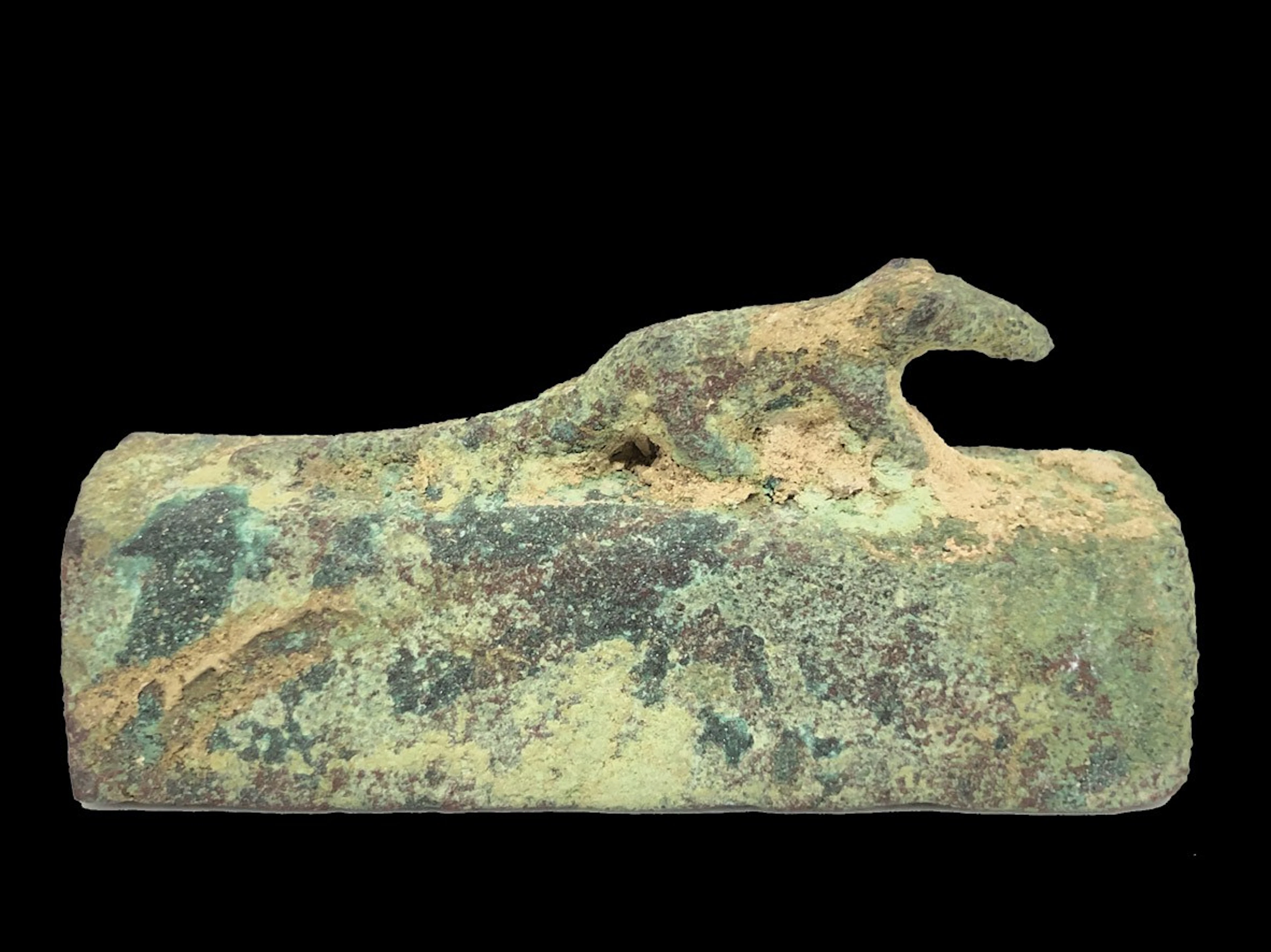 Sarcófago egipcio de bronce de Musaraña, 664-332C