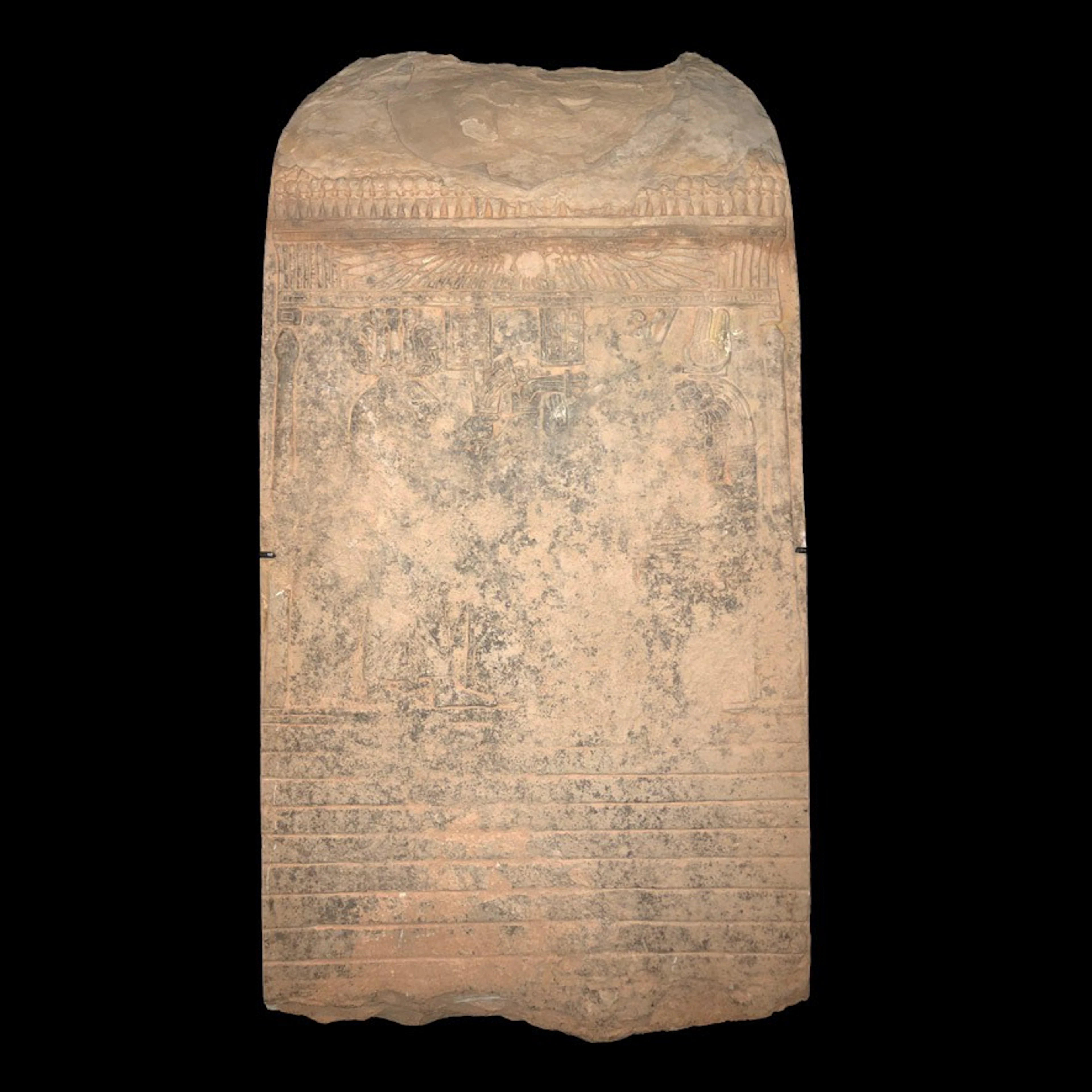 Estela egipcia de piedra caliza, Reino de Meroe