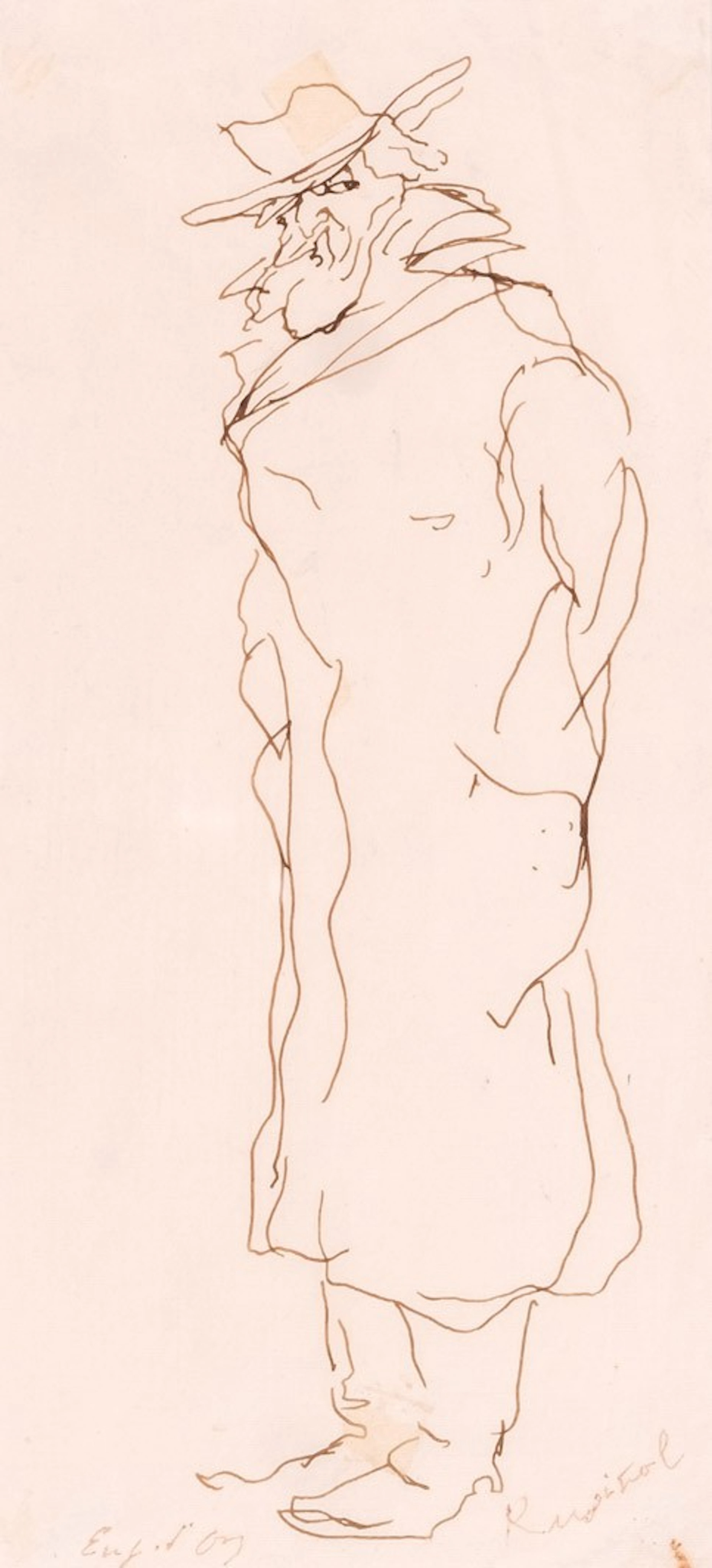 Eugenio D'Ors. Retrato de Rusiñol