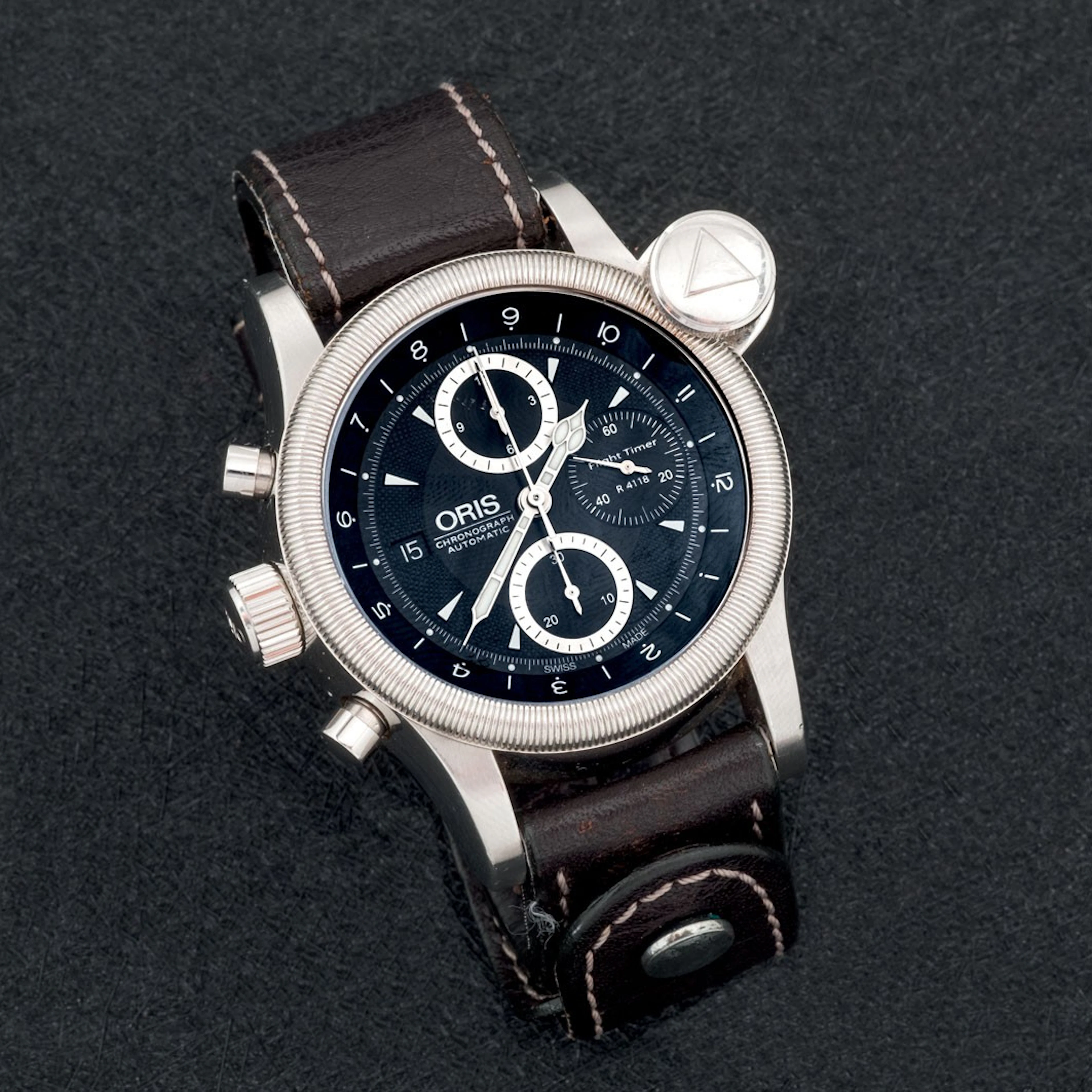 Reloj Oris Flight Timer en acero