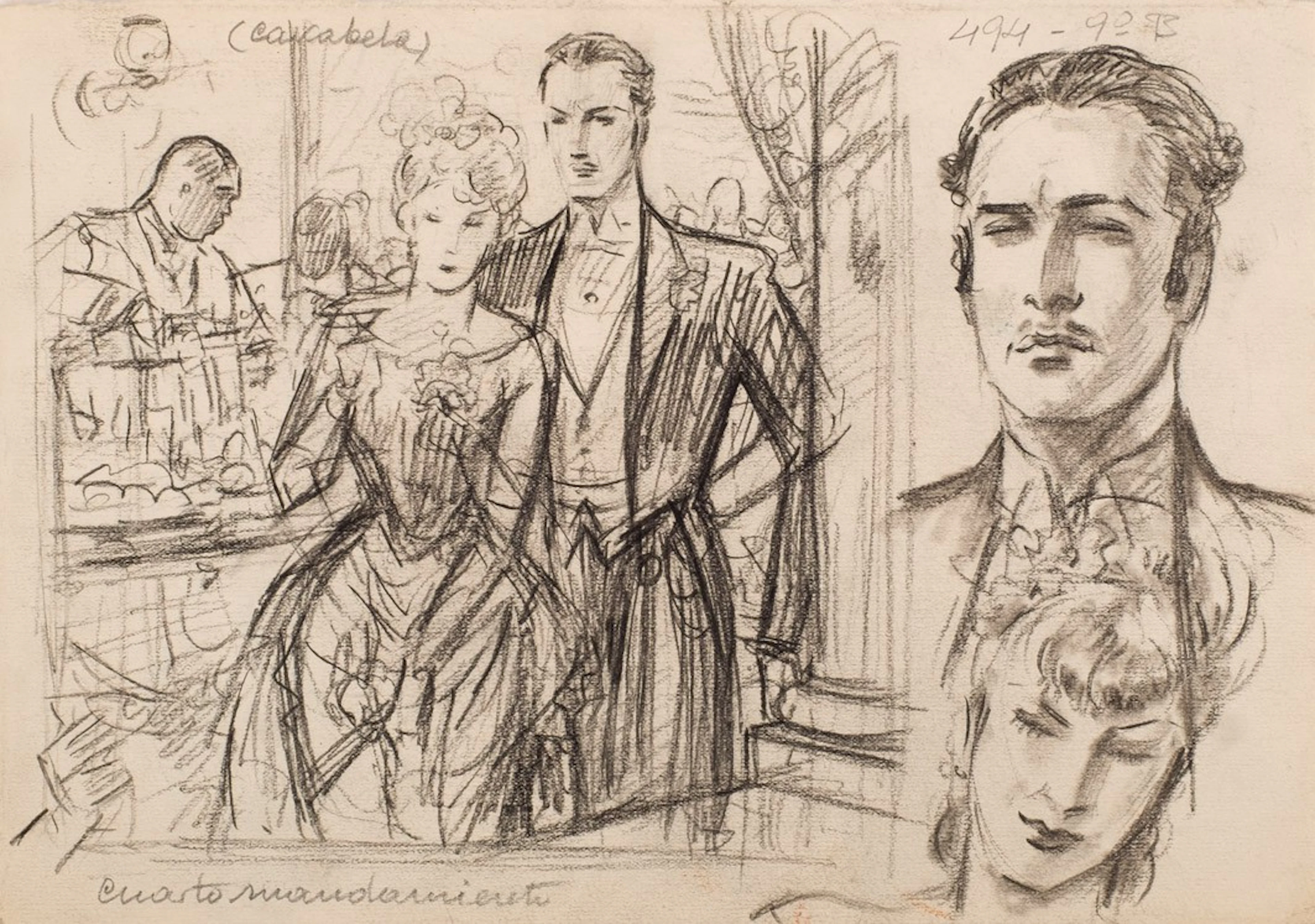 Rafael de Penagos. Tres dibujos