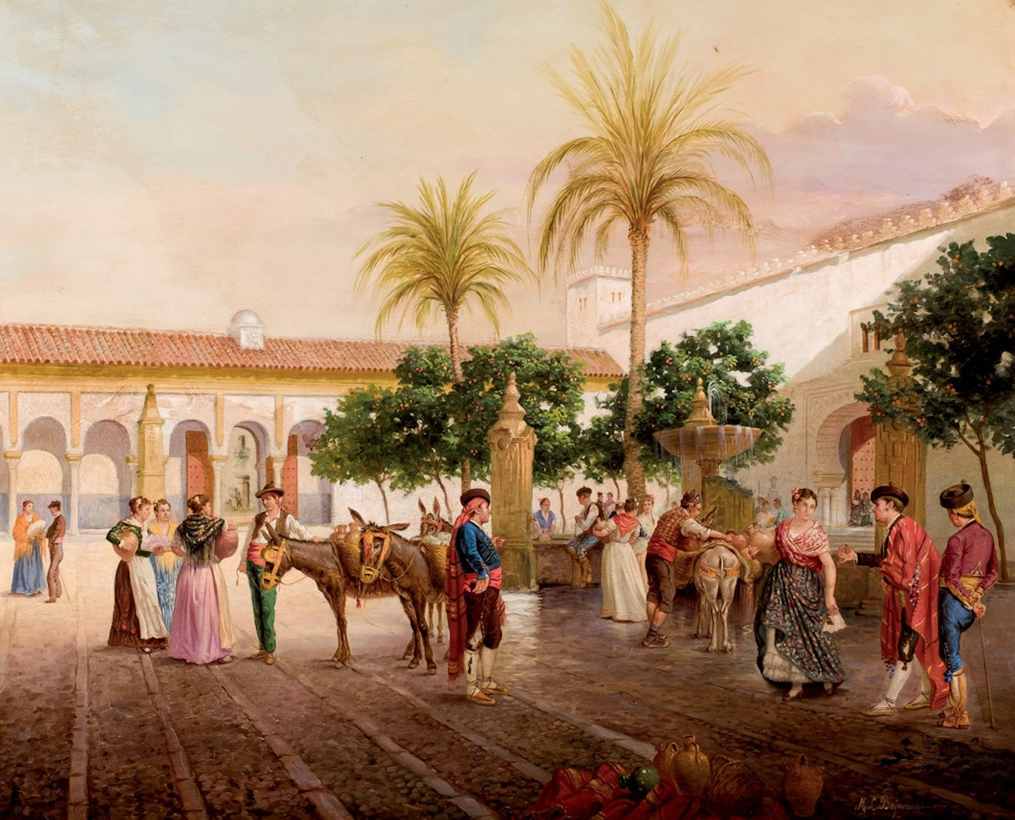 Manuel Cabral Aguado y Bejarano. Patio Naranjos