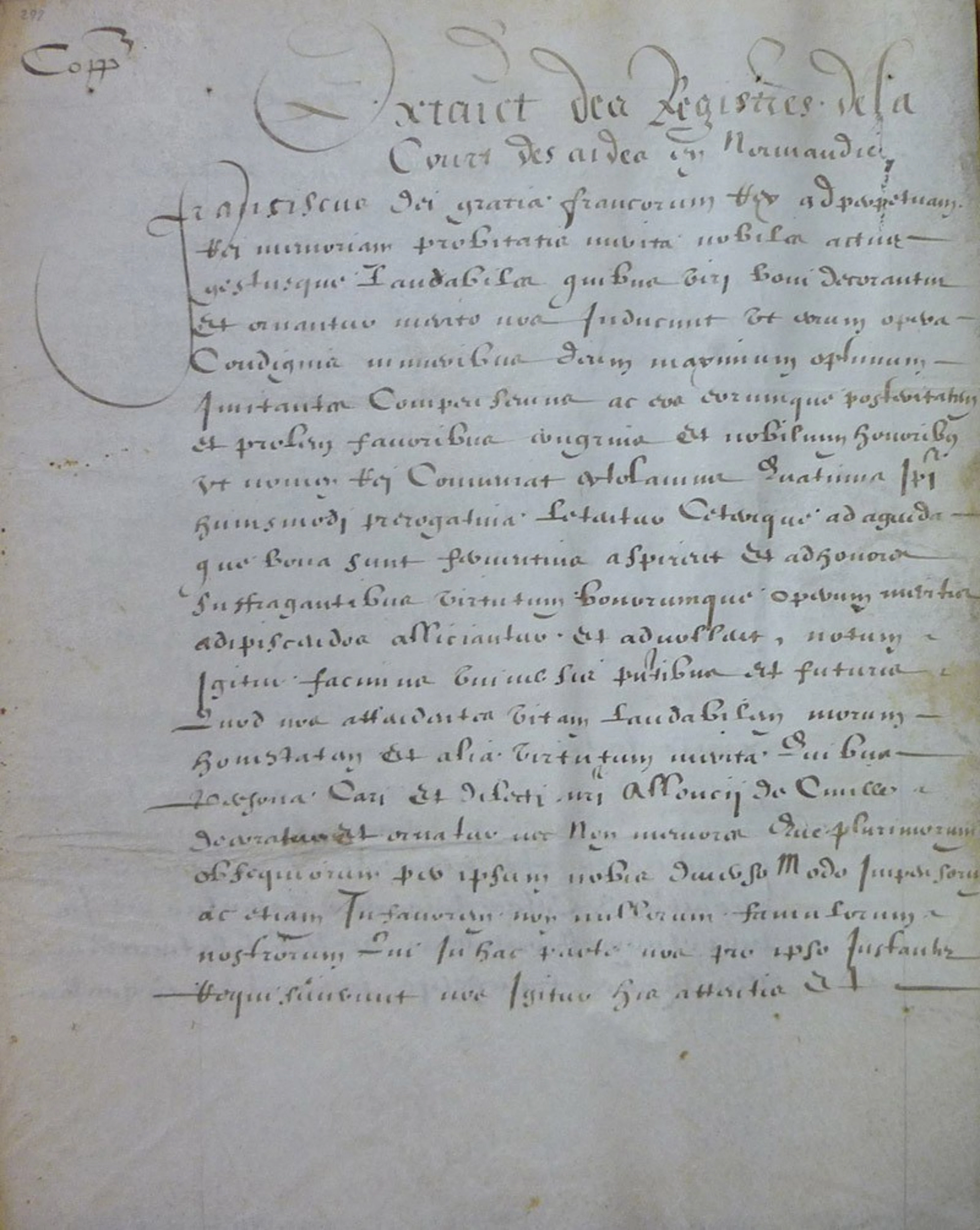 Manuscrito sobre pergamino. París, 1518