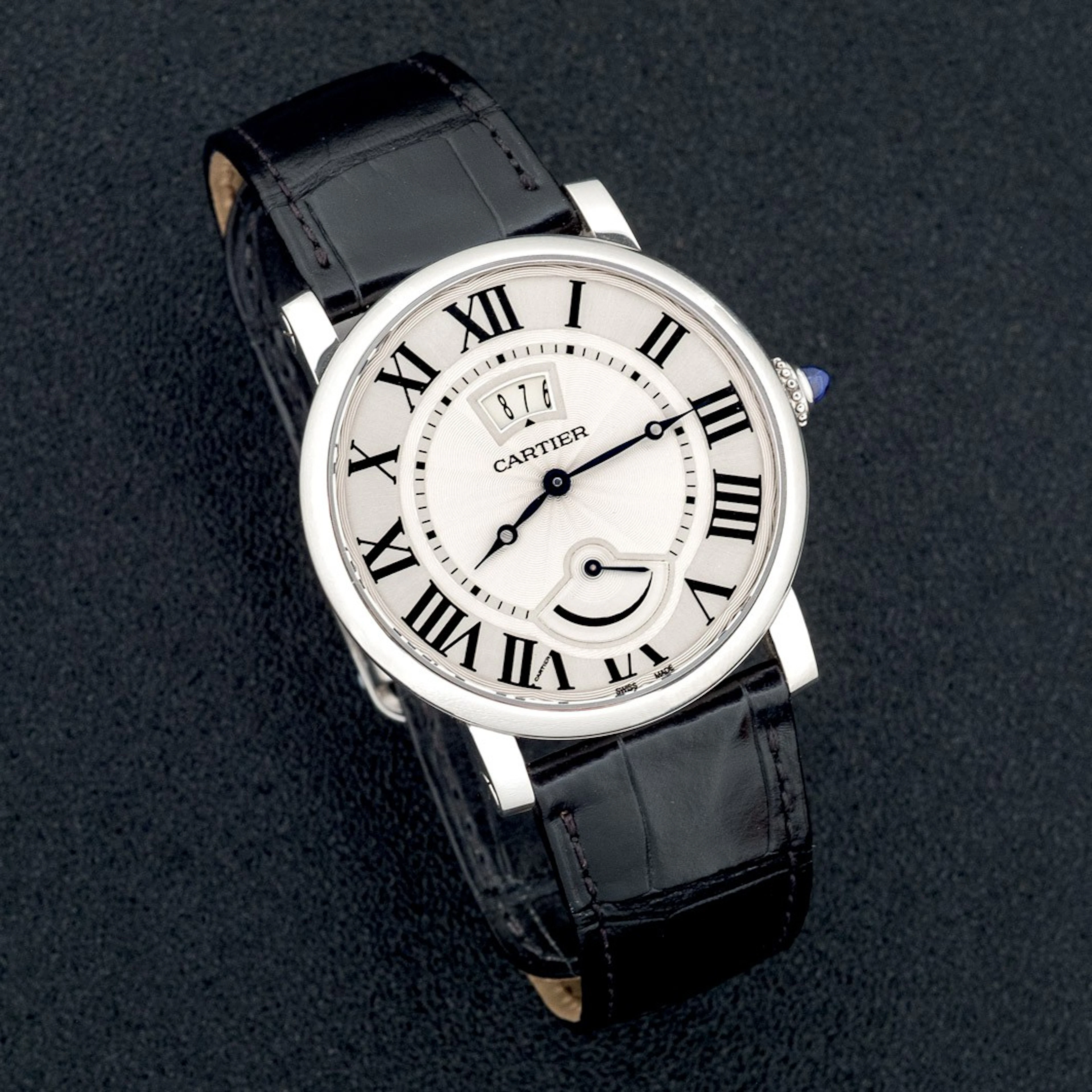 Cartier Rotonde de acero para caballero