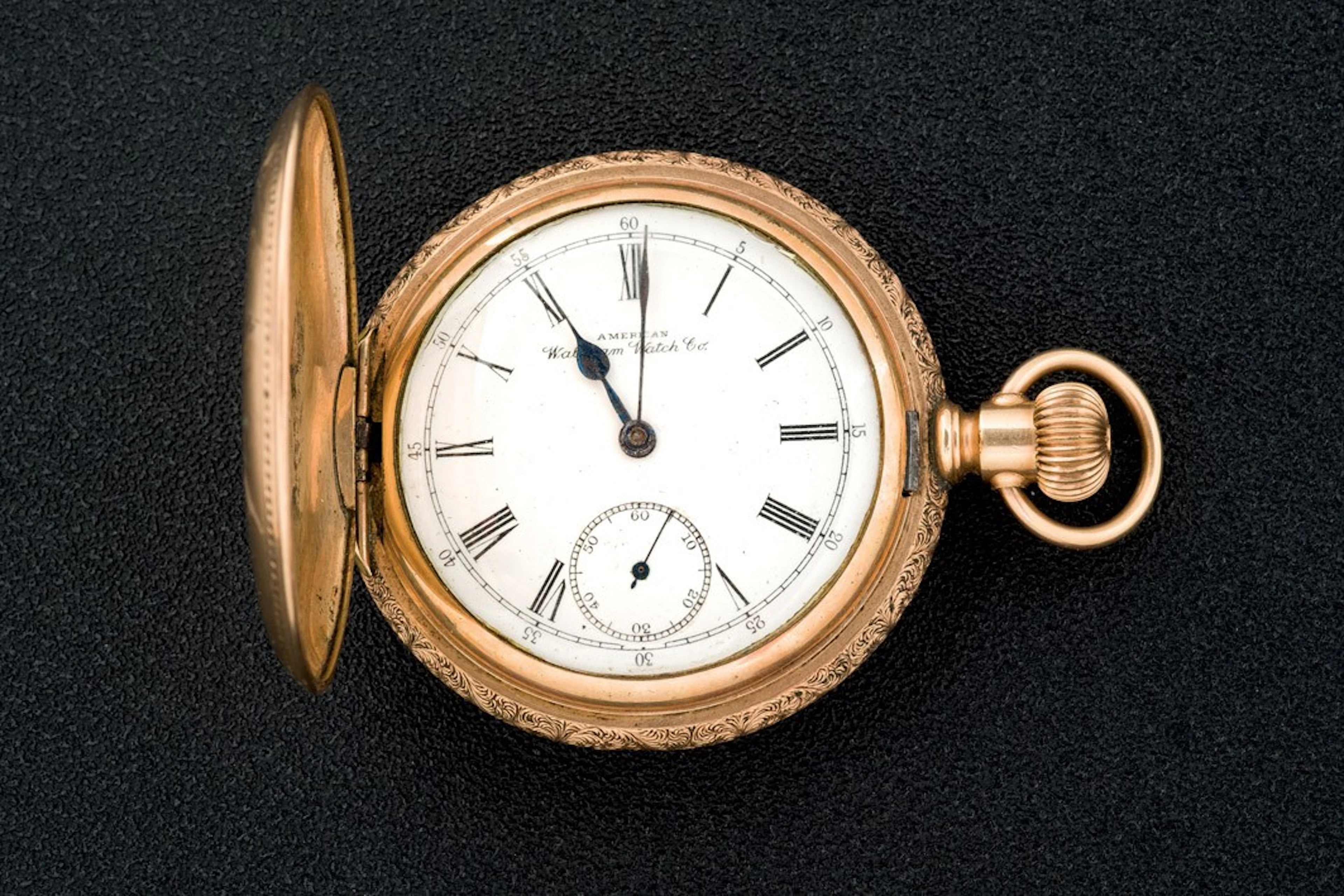 Reloj de bolsillo Waltham chapado en oro
