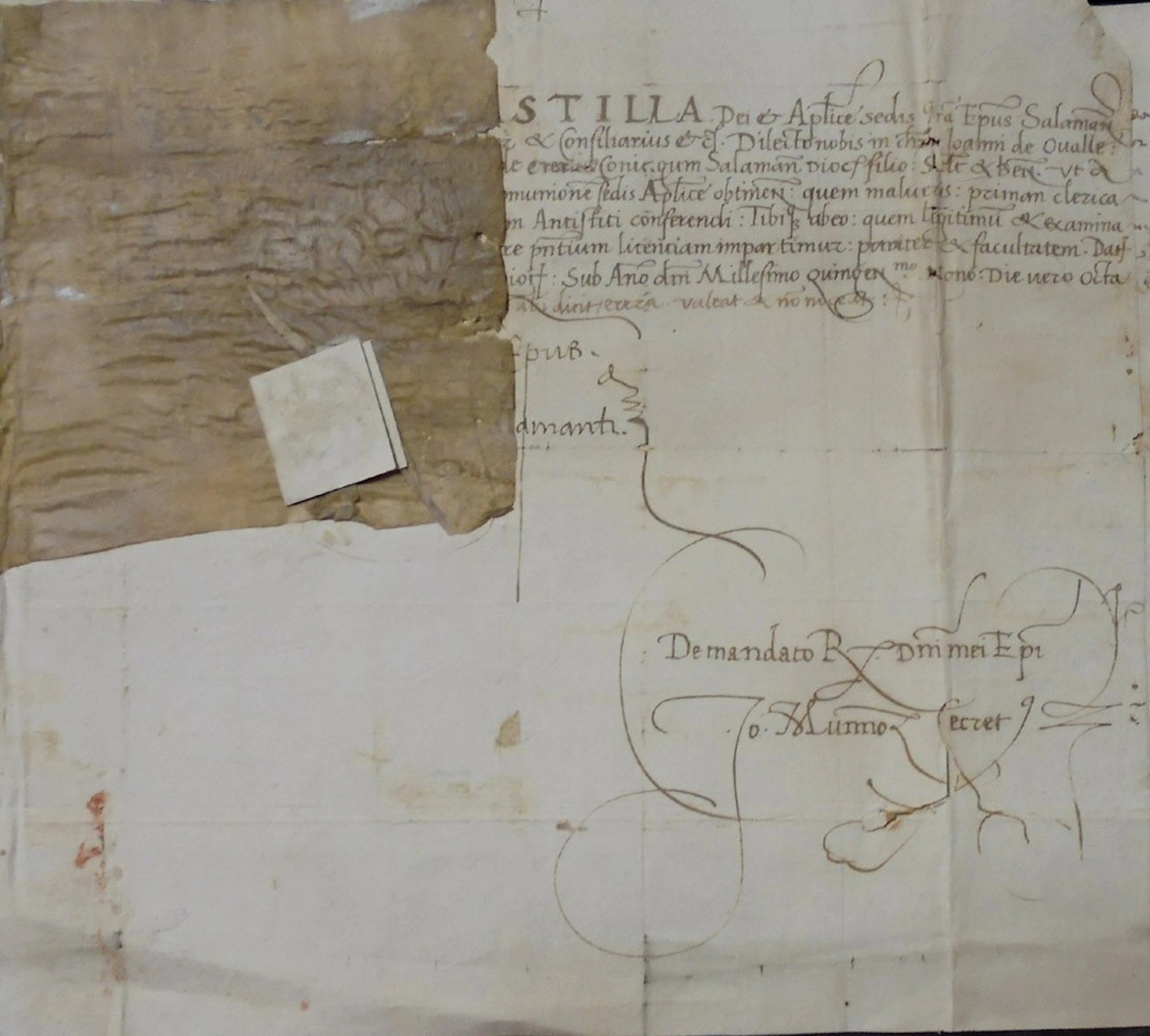 Documento manuscrito. Juana I de Castilla