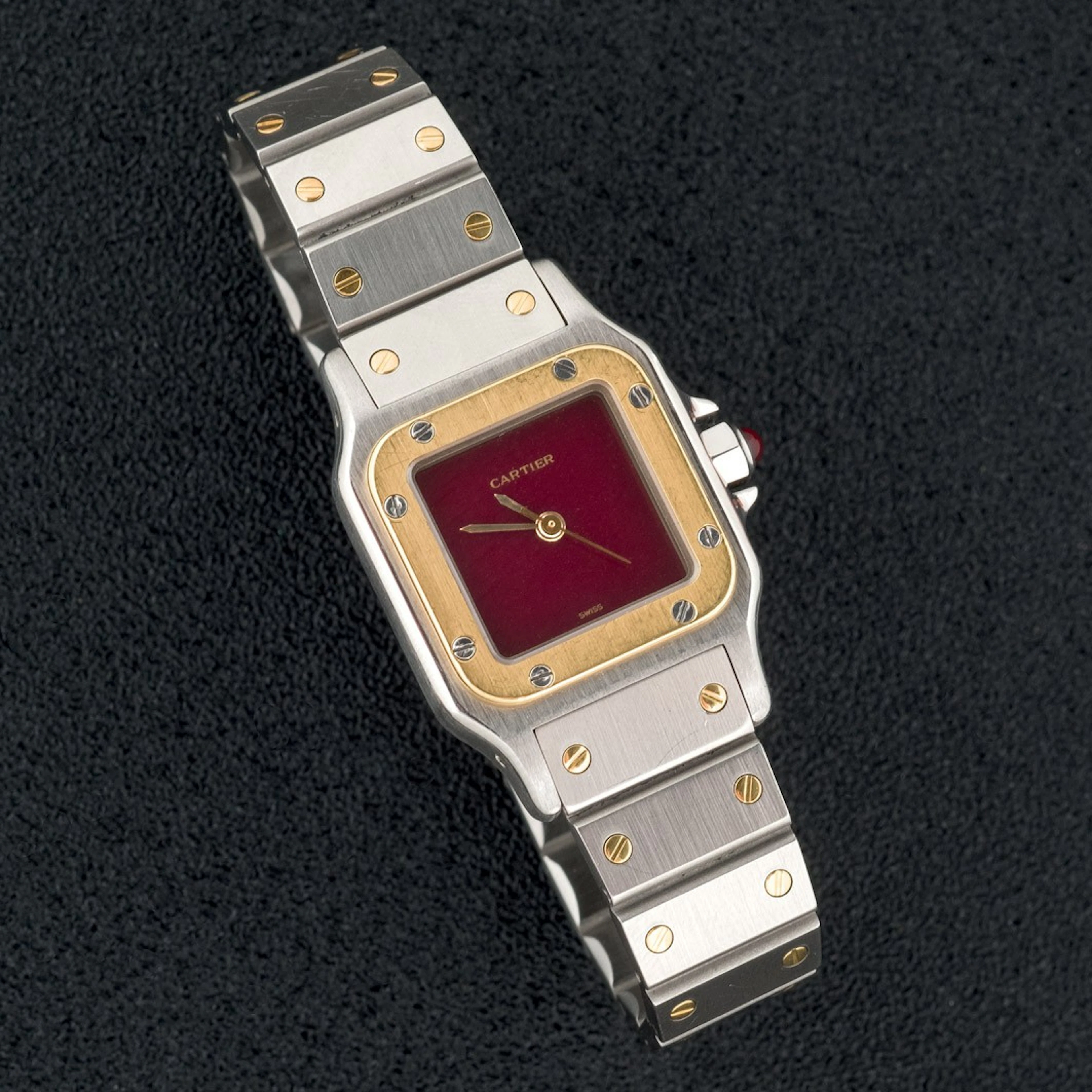 Reloj Cartier Santos de señora en acero y oro
