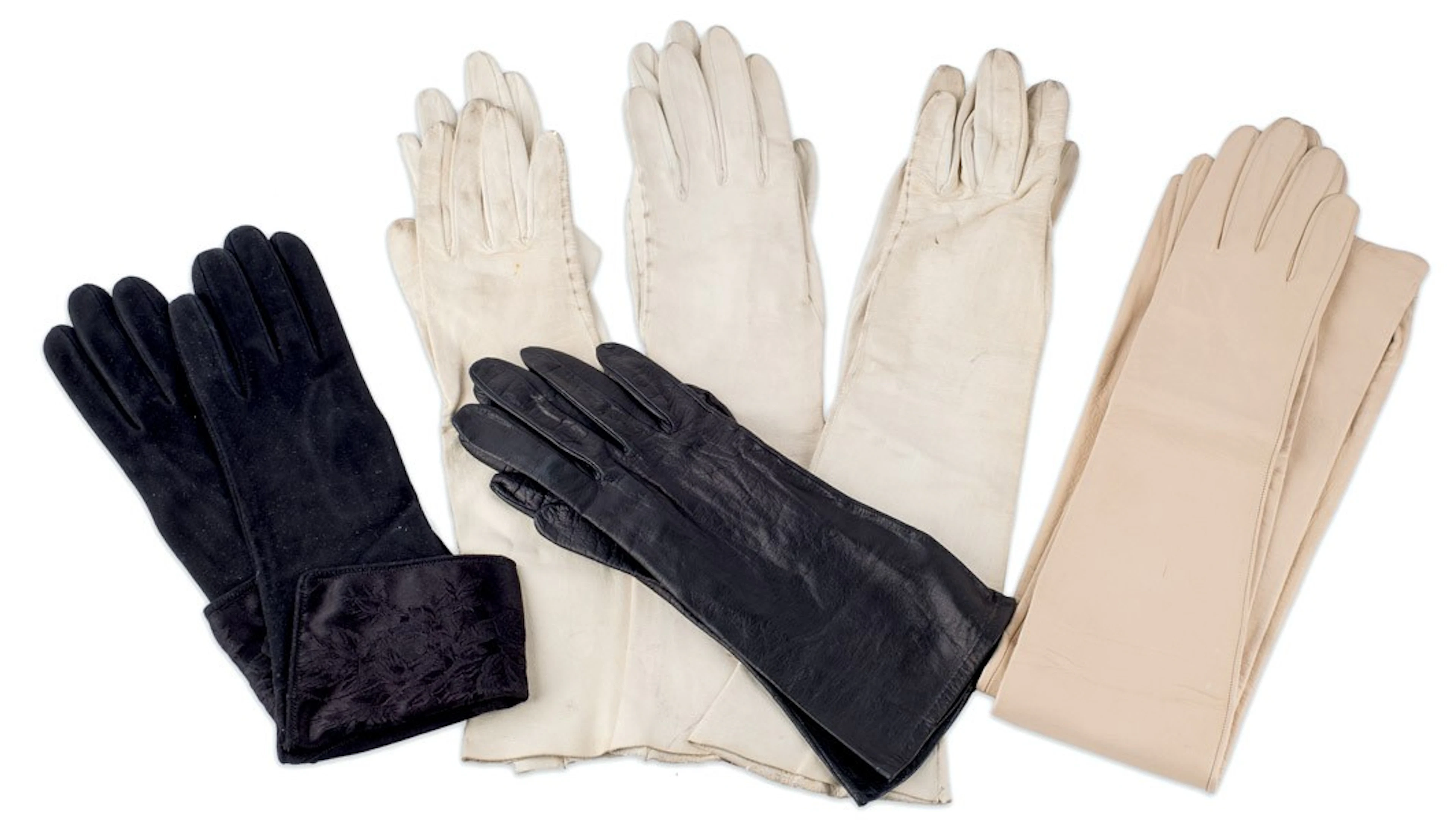 Lote de seis pares de guantes