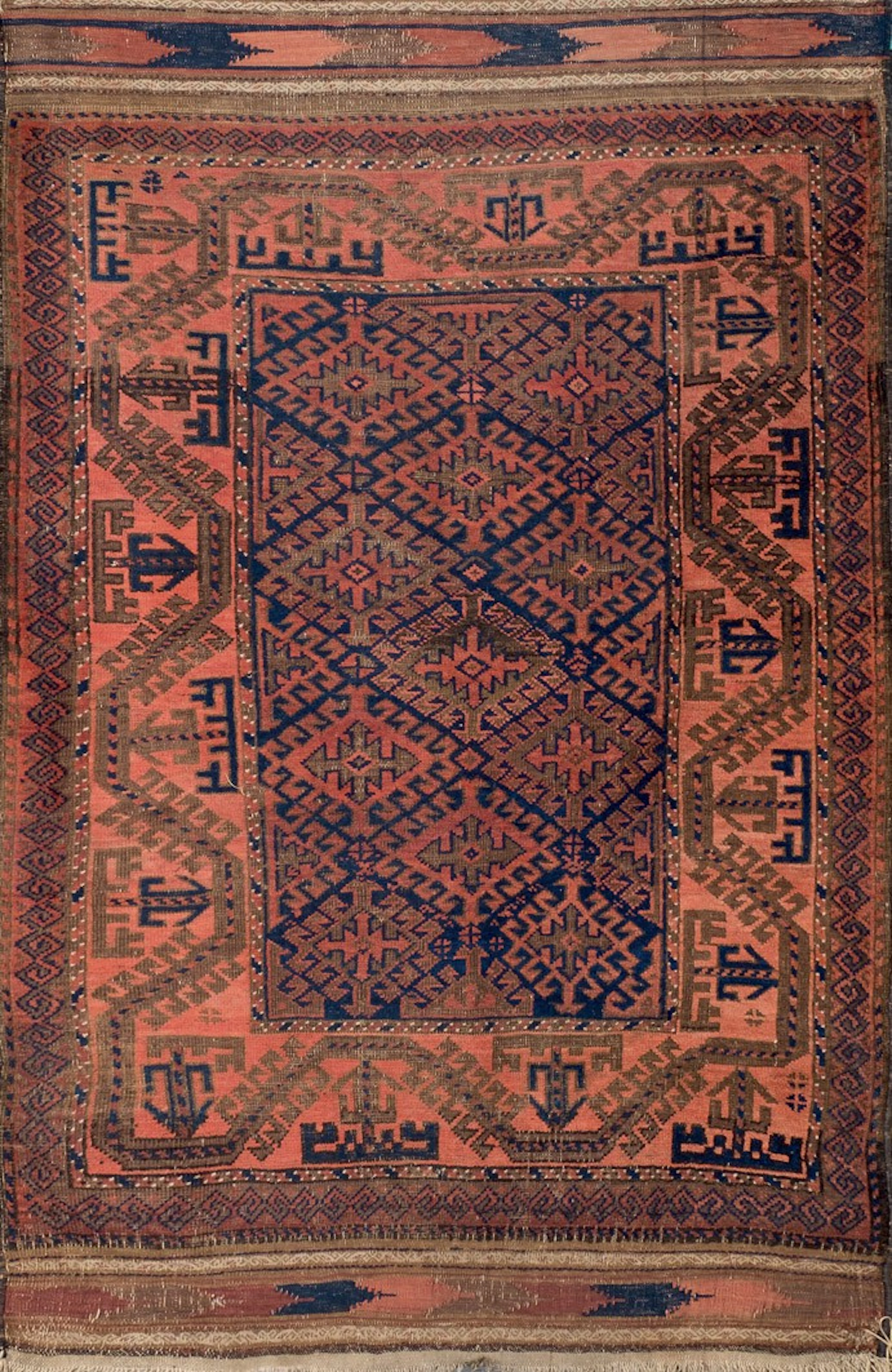 Alfombra Baluchi de oración. Afganistan. Antigua