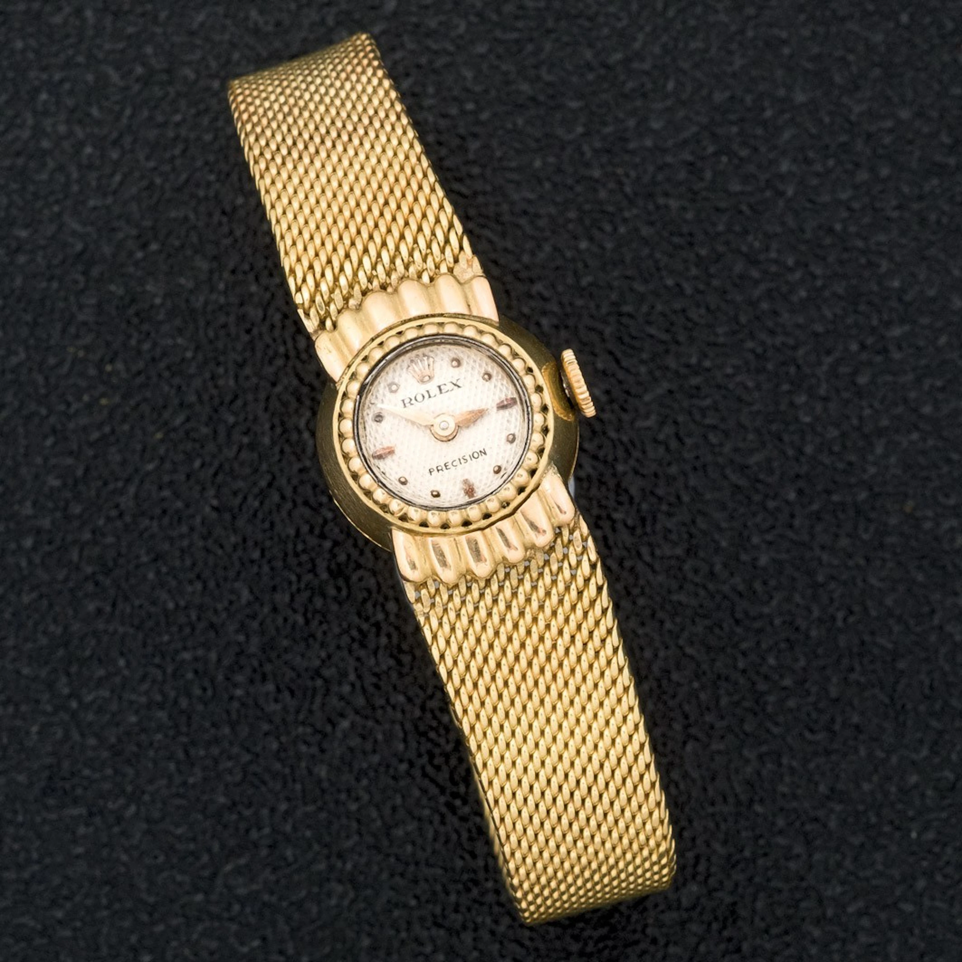 Rolex Precision para señora en oro