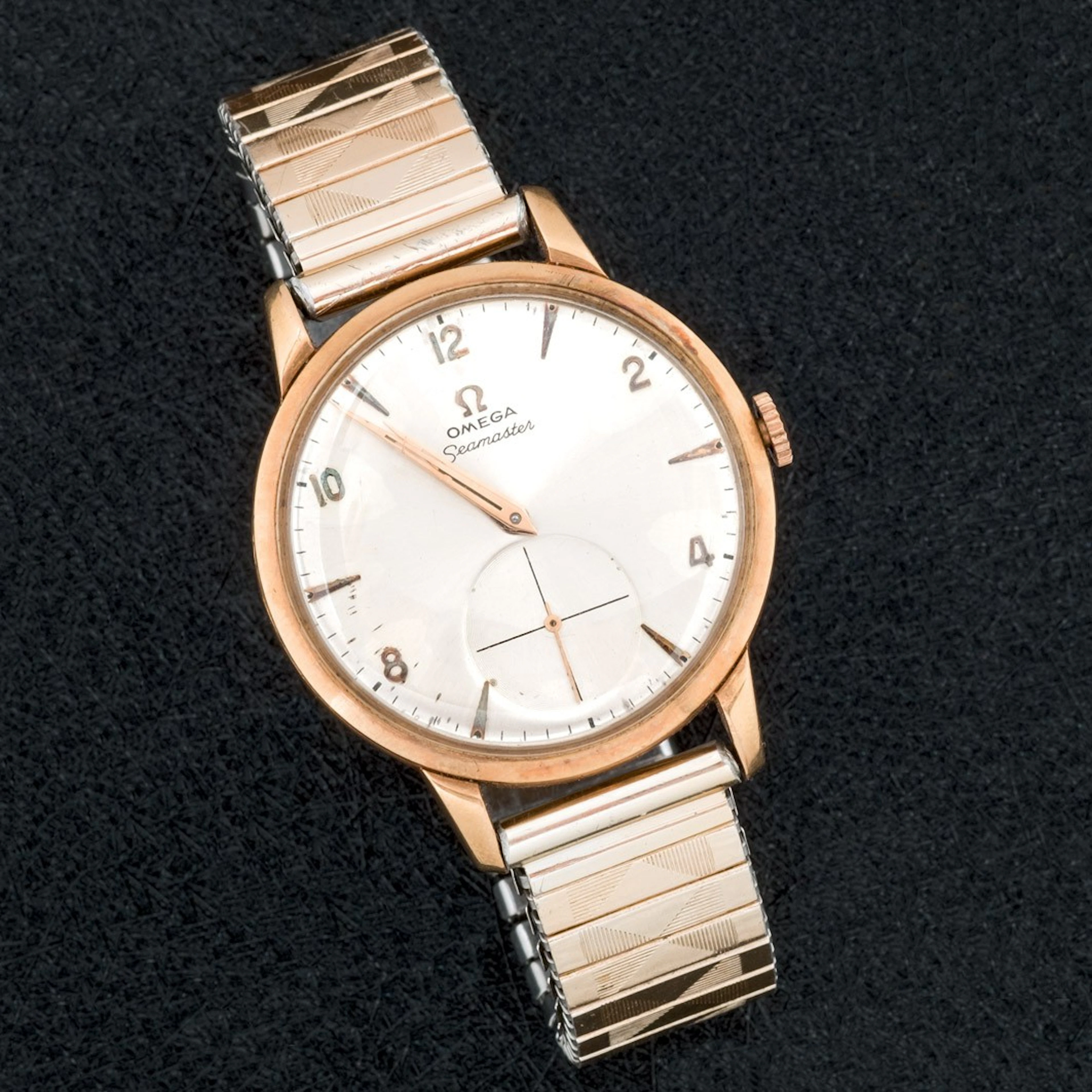 Reloj Omega de oro con armyx chapado