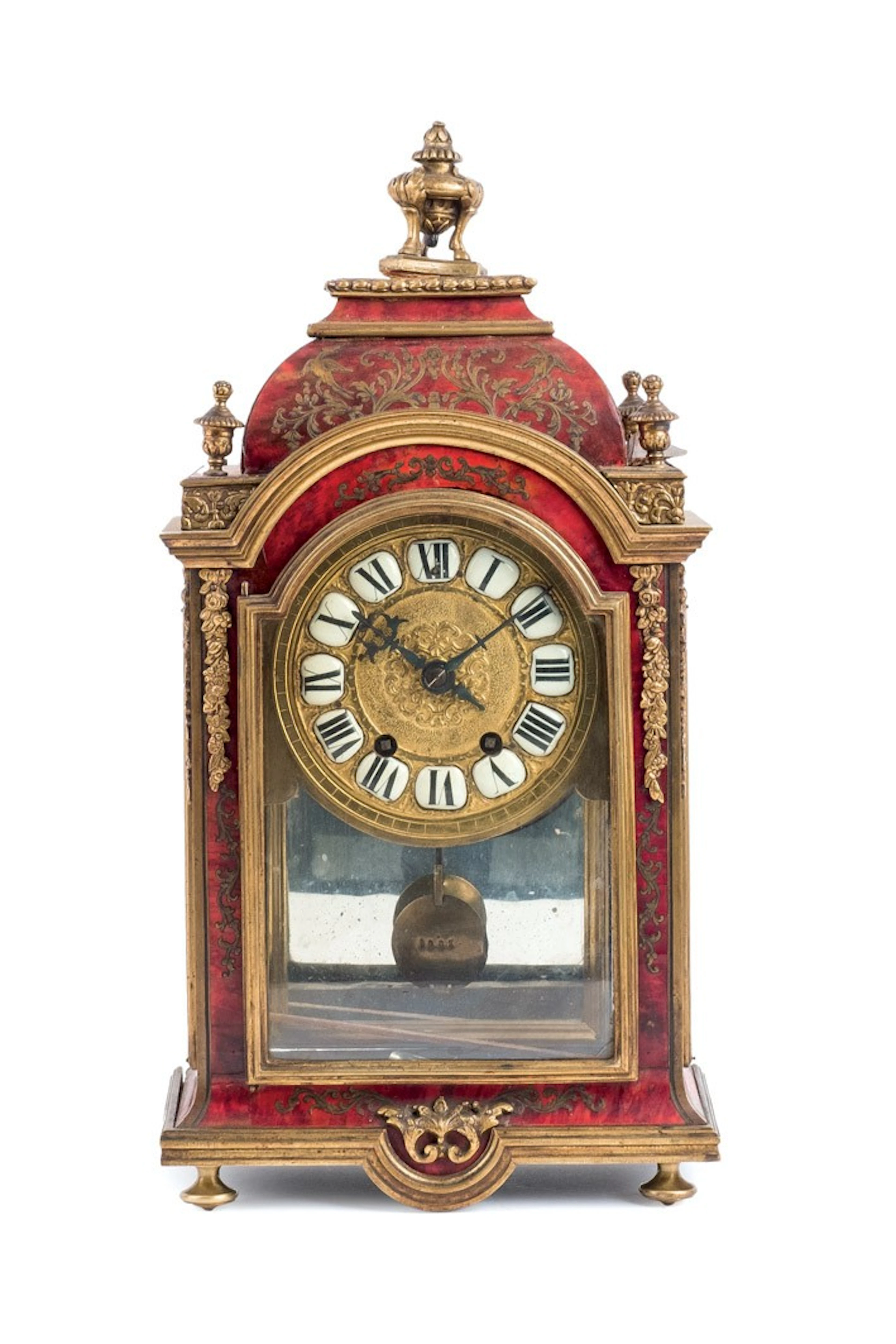 Reloj de sobremesa bracket boulle S. XIX