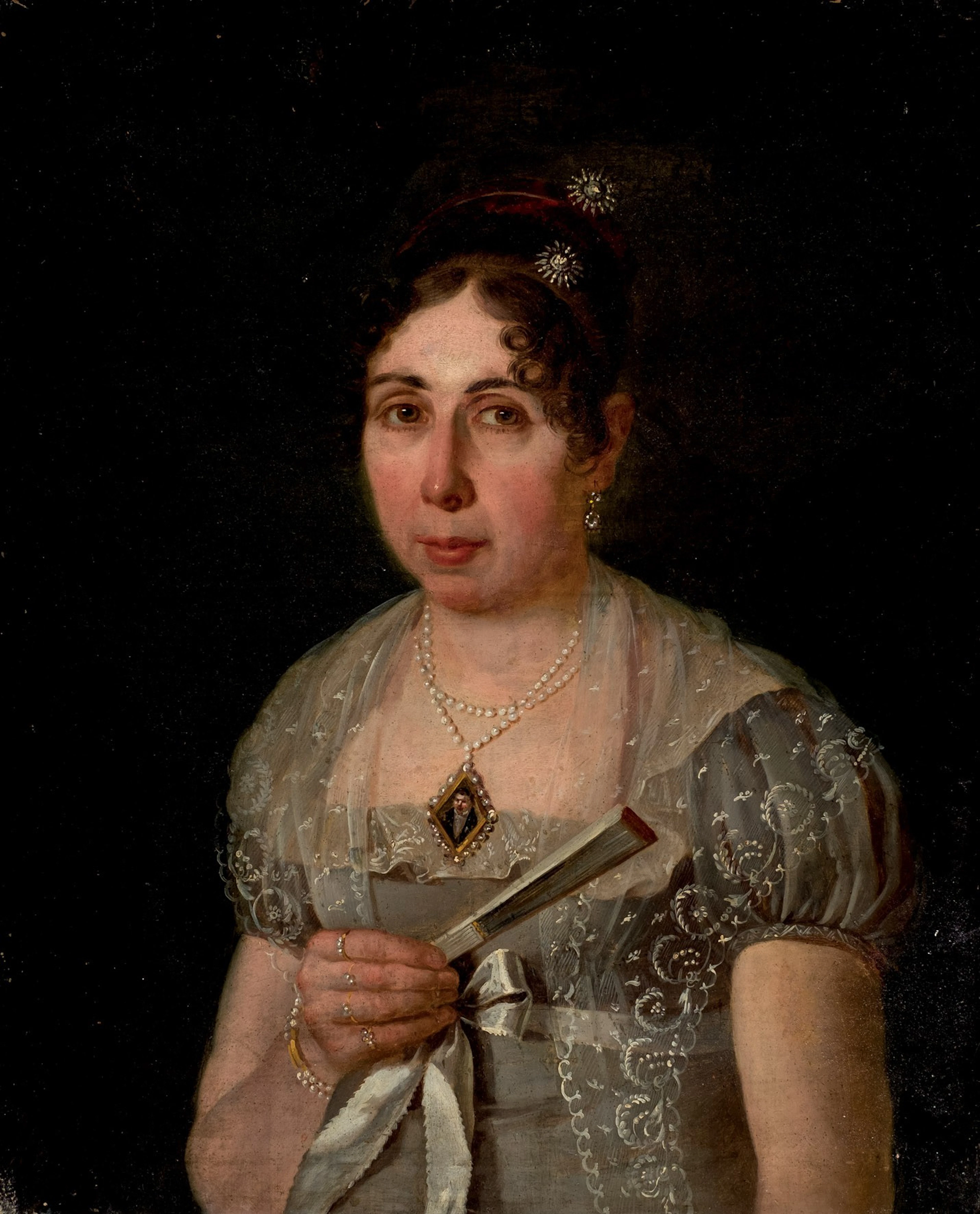 Escuela Española S. XIX. Retrato de dama