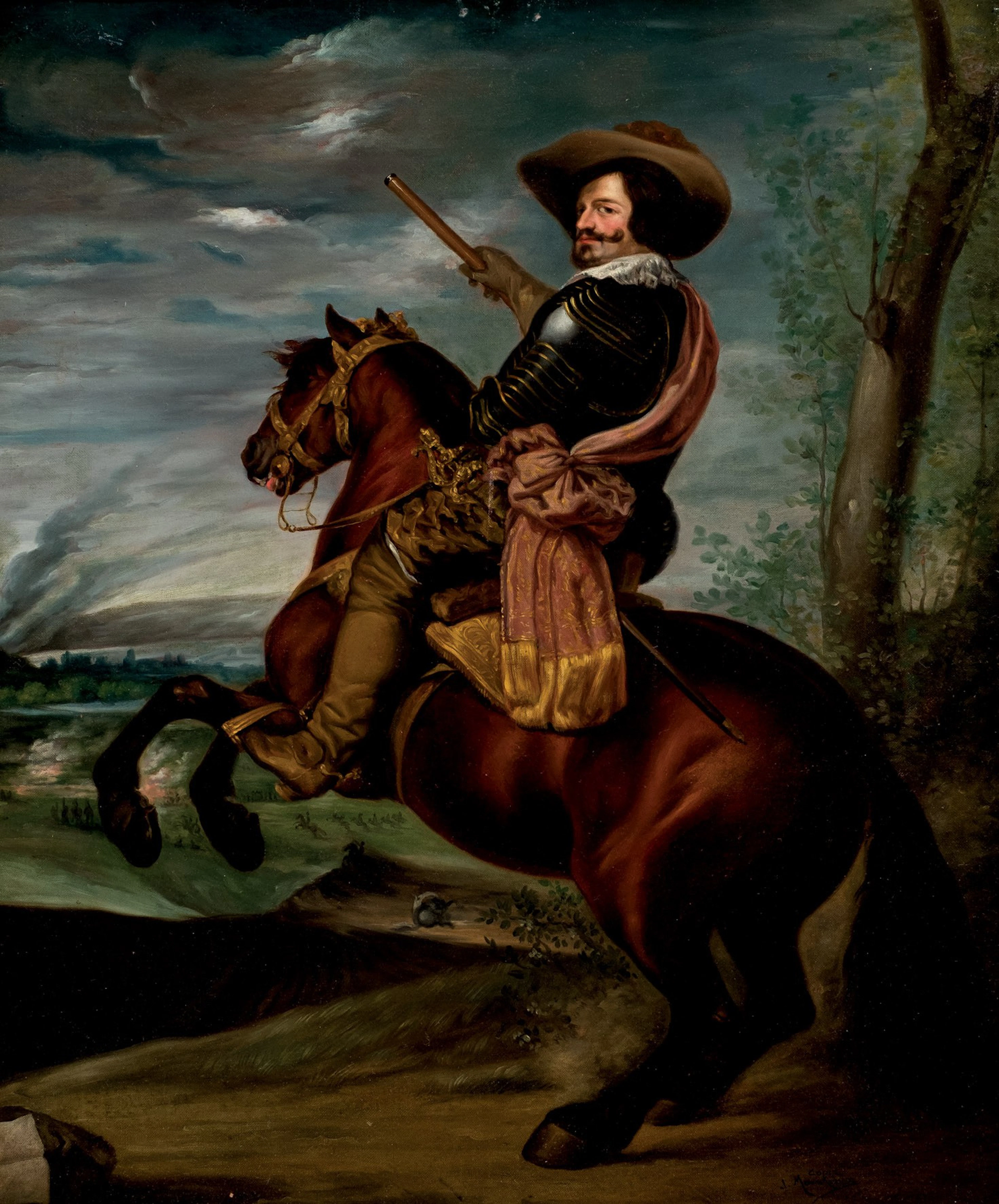 José Moreno Carbonero. Conde Duque de Olivares