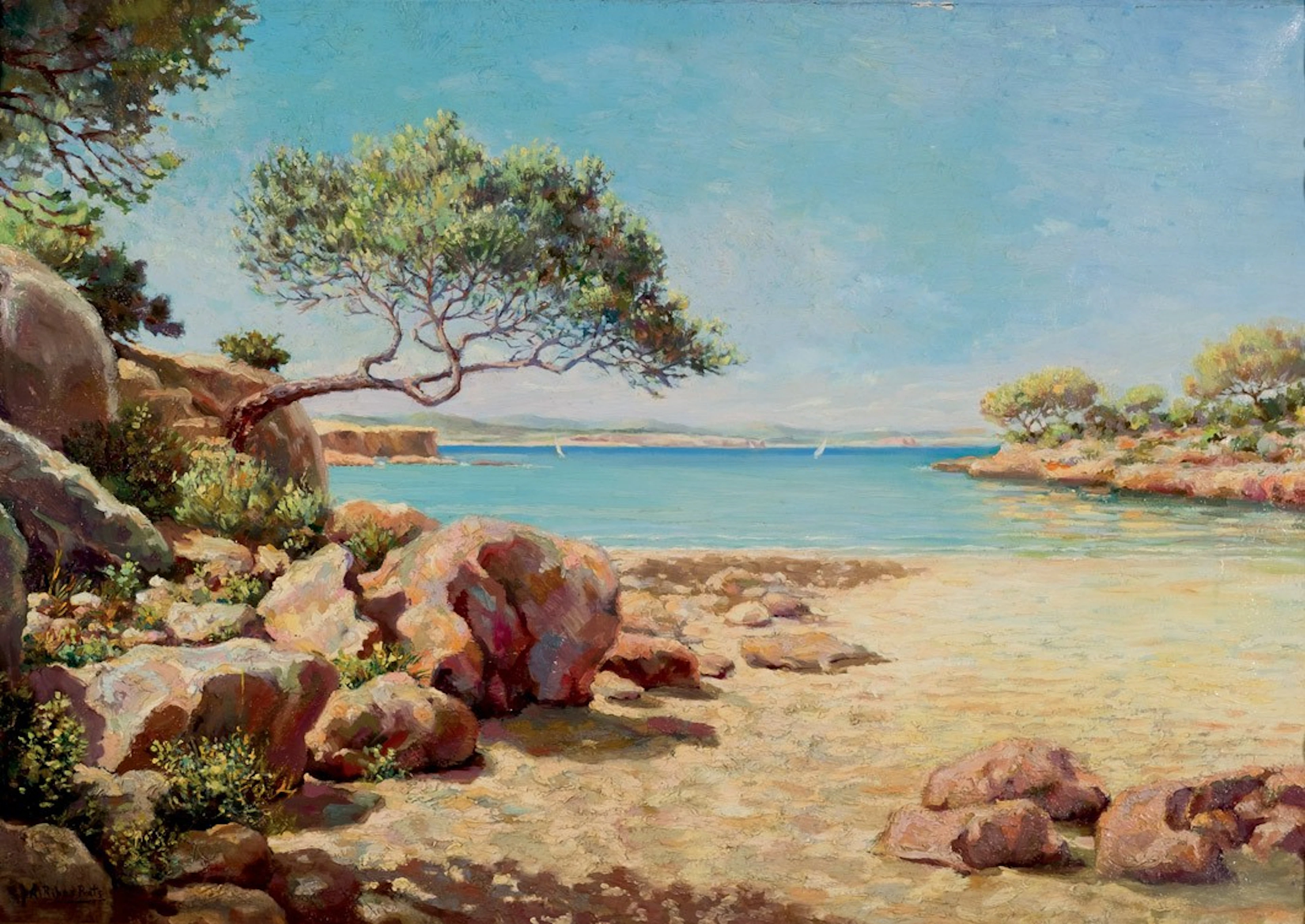Antonio Ribas Prat. Paisaje de Mallorca