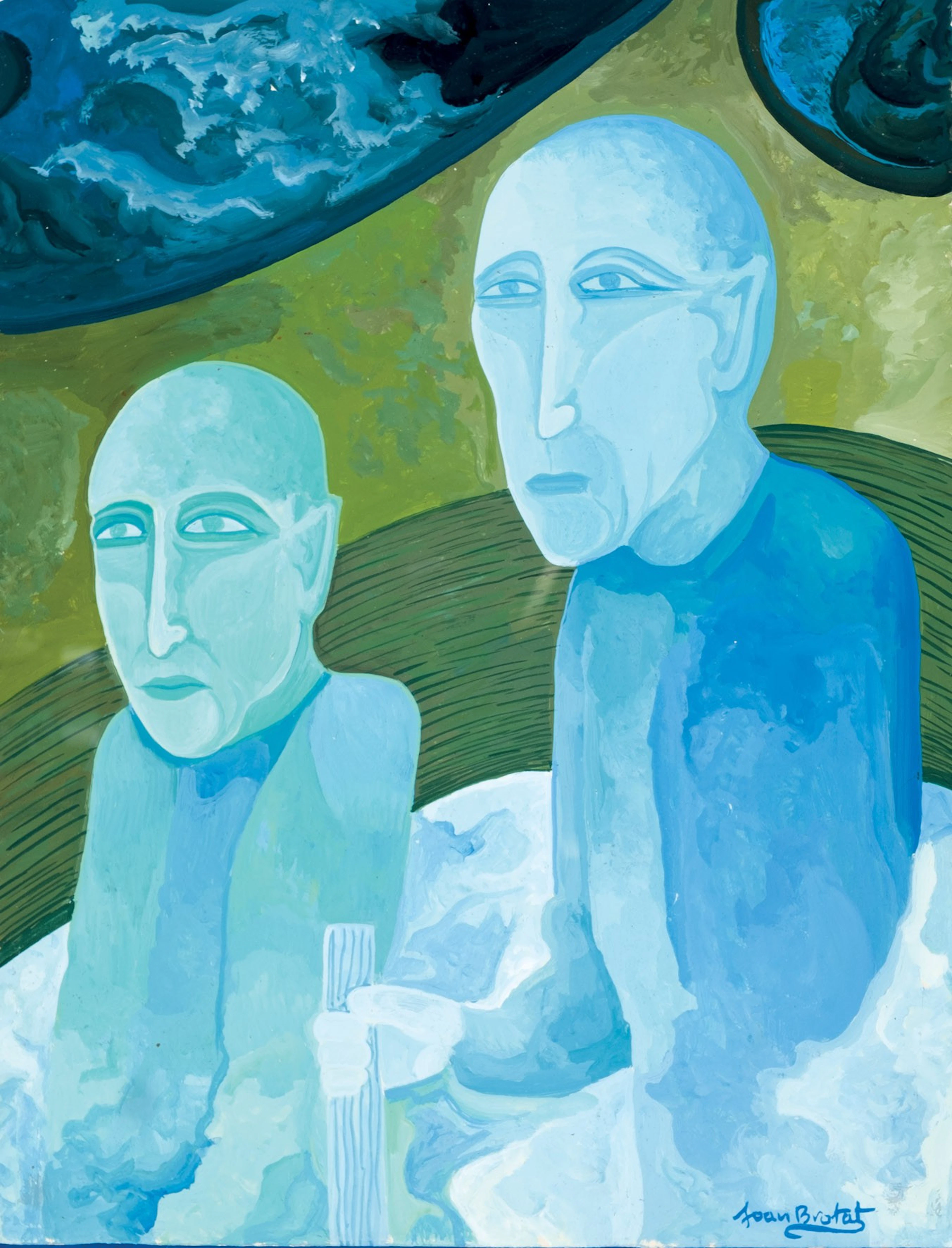Joan Brotat. Hombres azules