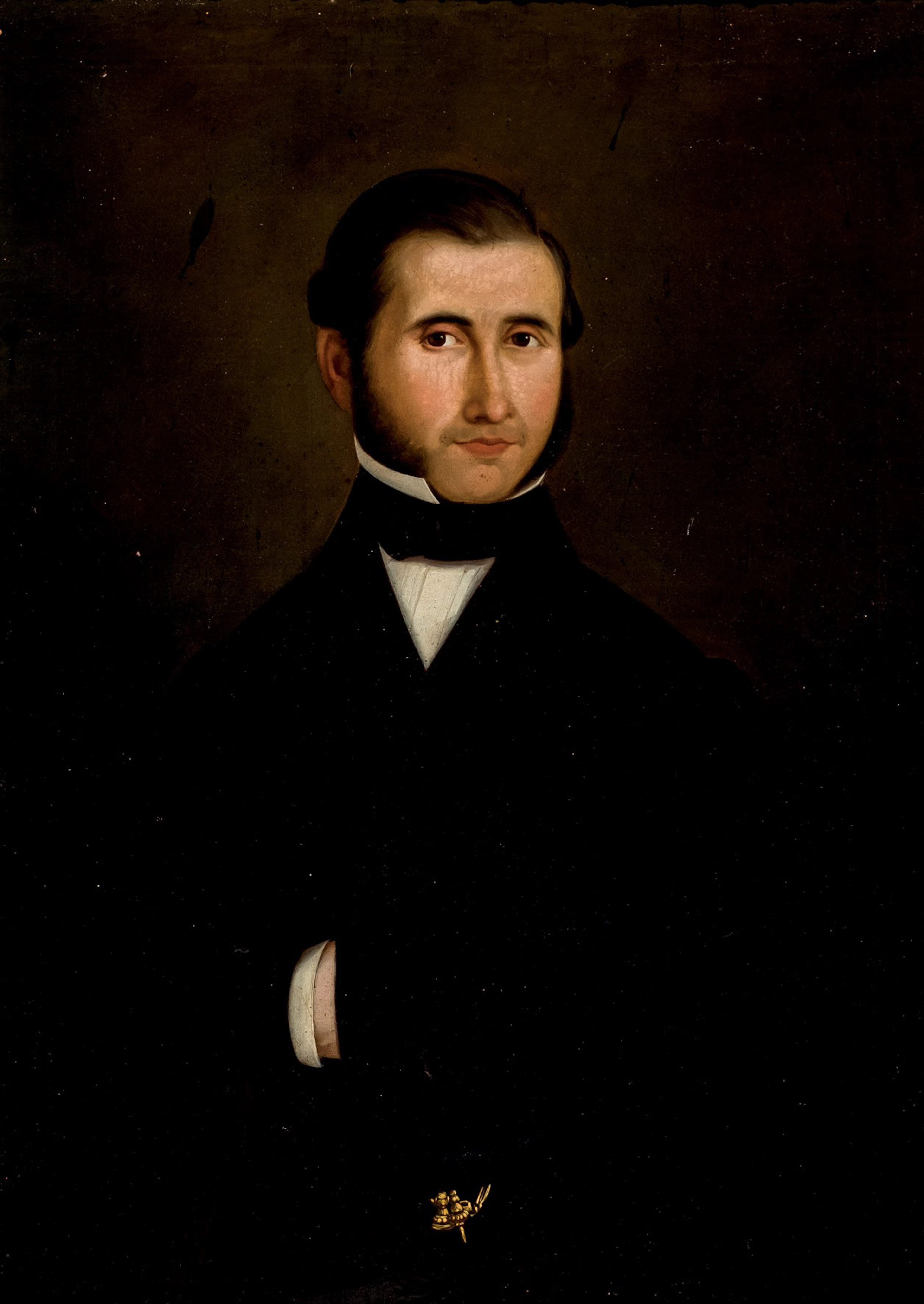 Escuela Española S. XIX. Retrato de caballero