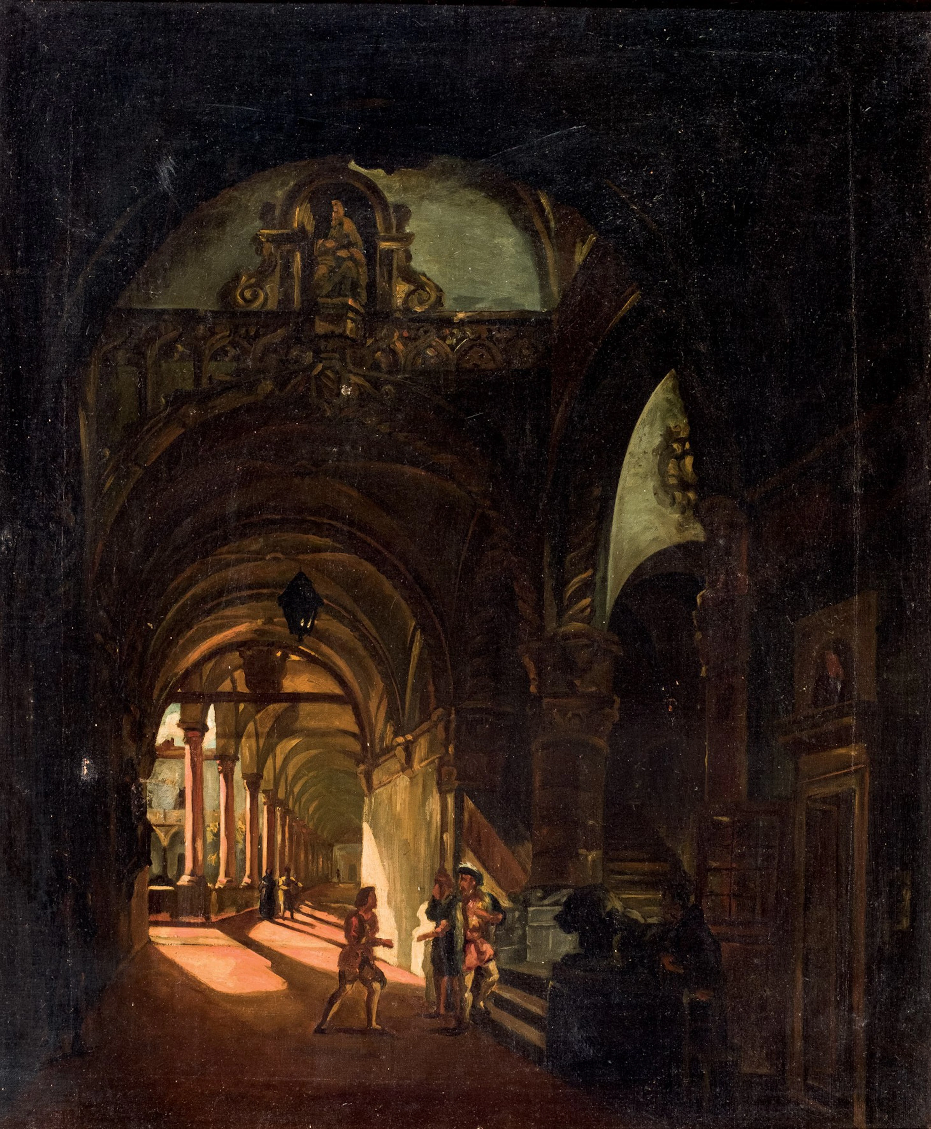 Escuela Española Antigua. Conversación