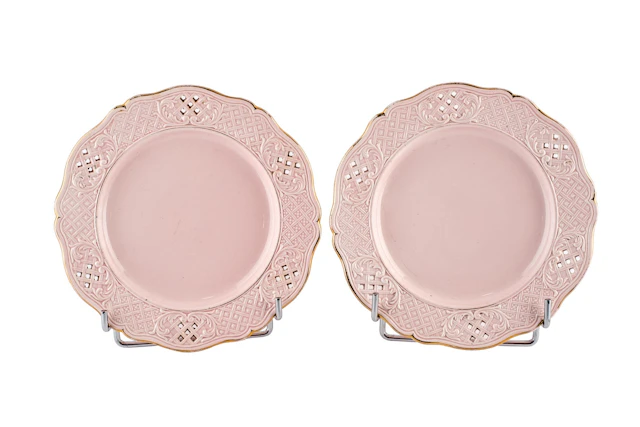 Doce platos de porcelana. Viena h. 1900