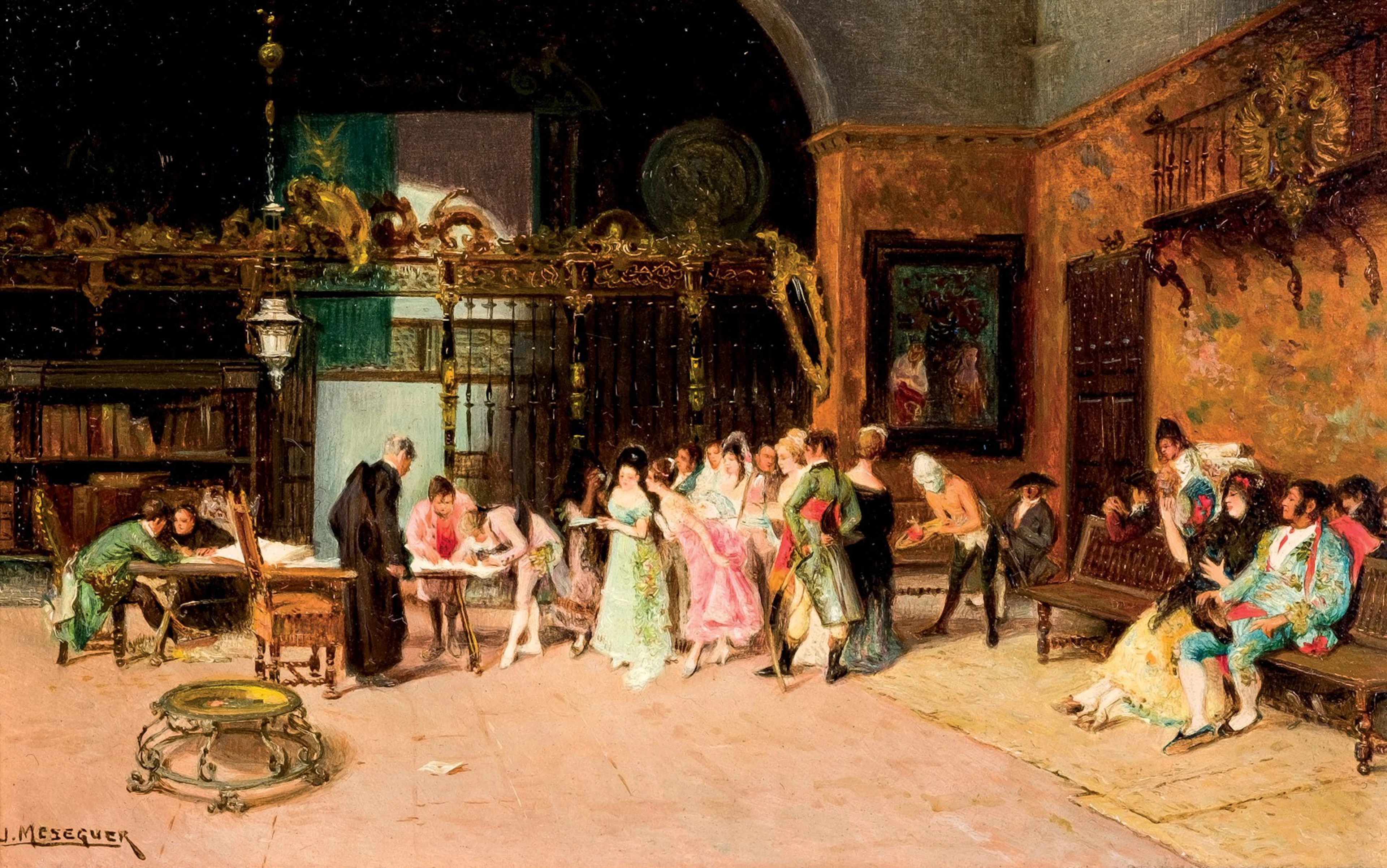 José Meseguer. Miniatura La Vicaría de Fortuny