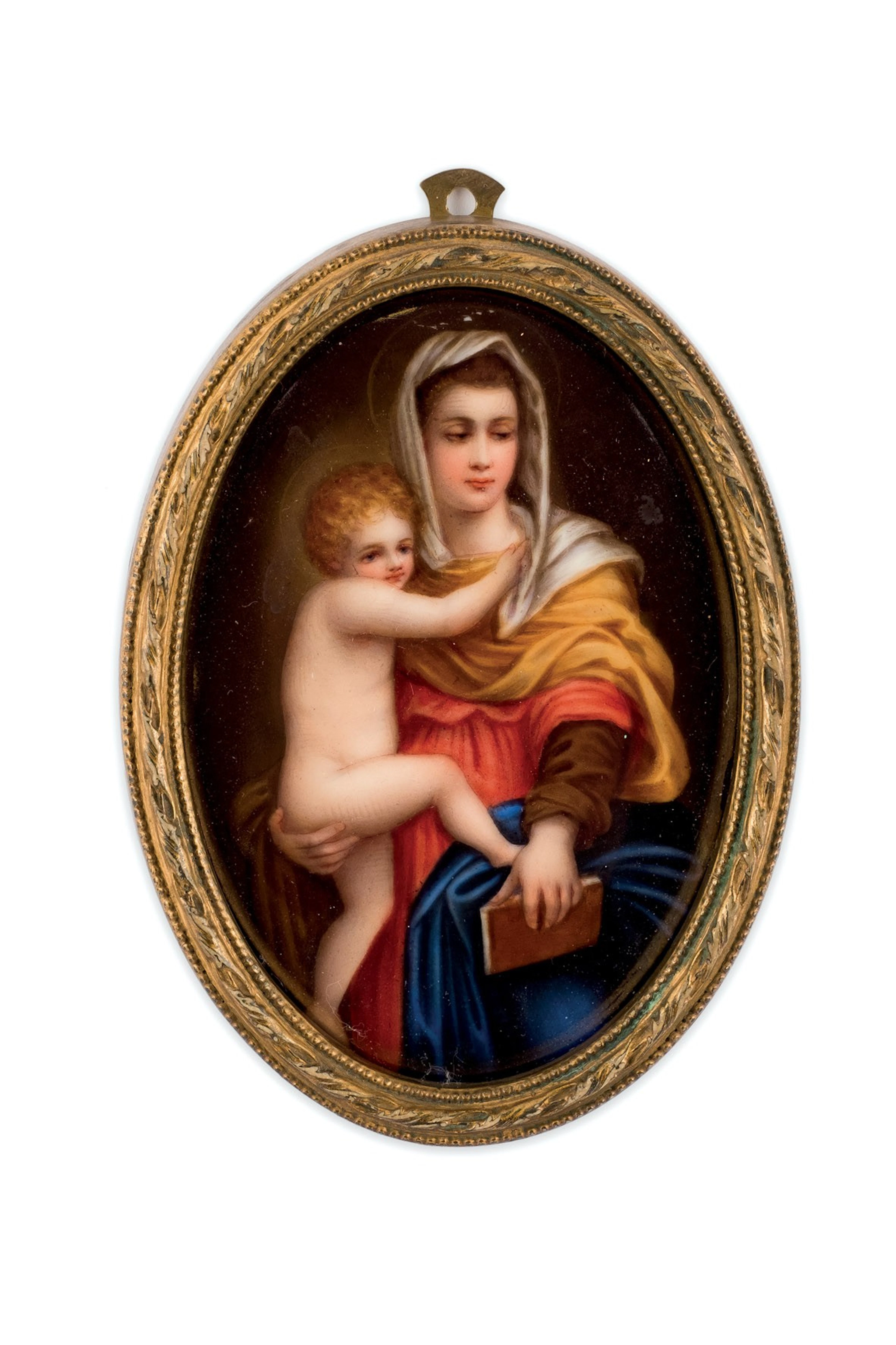 Miniatura sobre porcelana. Florencia, S. XIX