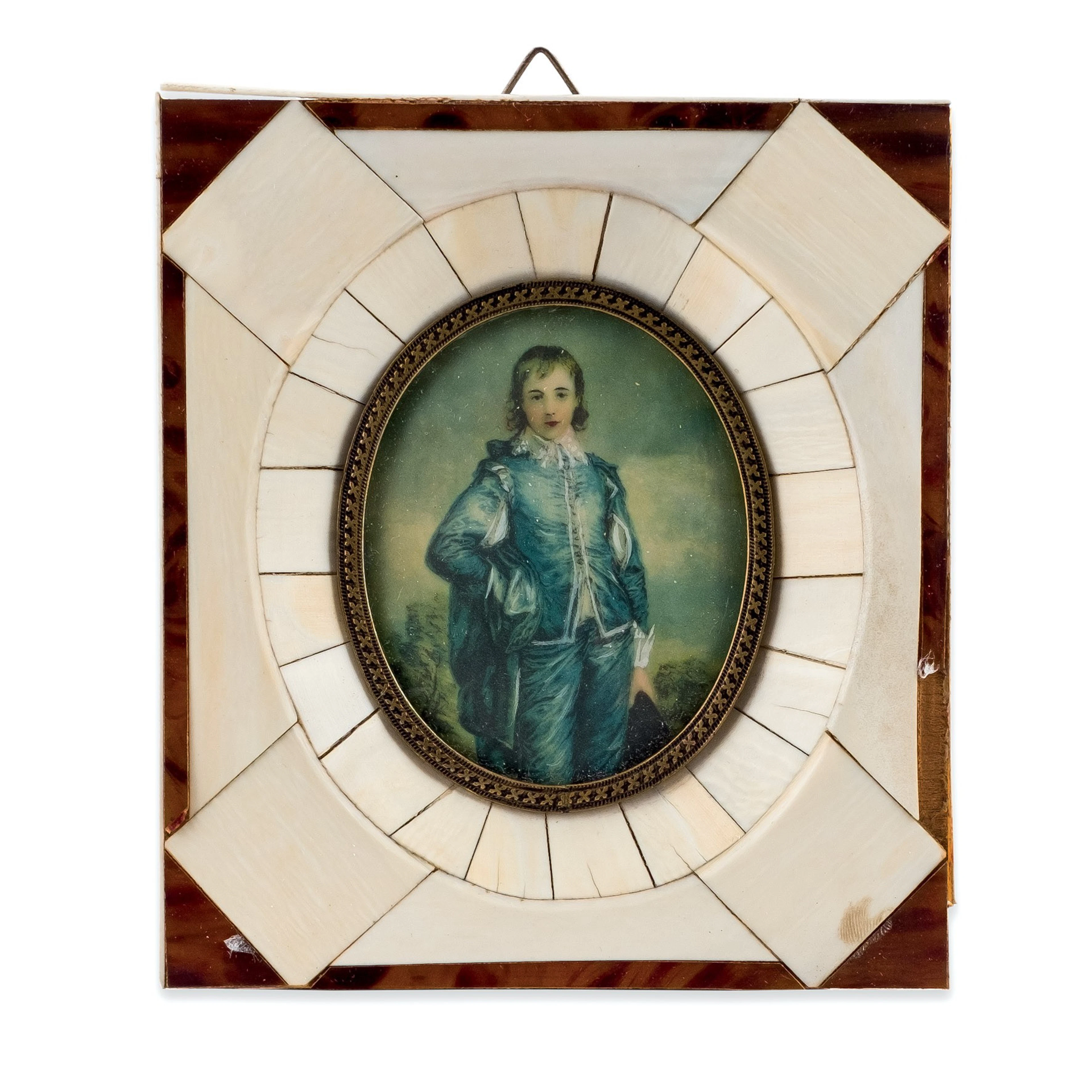 Miniatura sobre marfil. Escuela Inglesa S. XIX