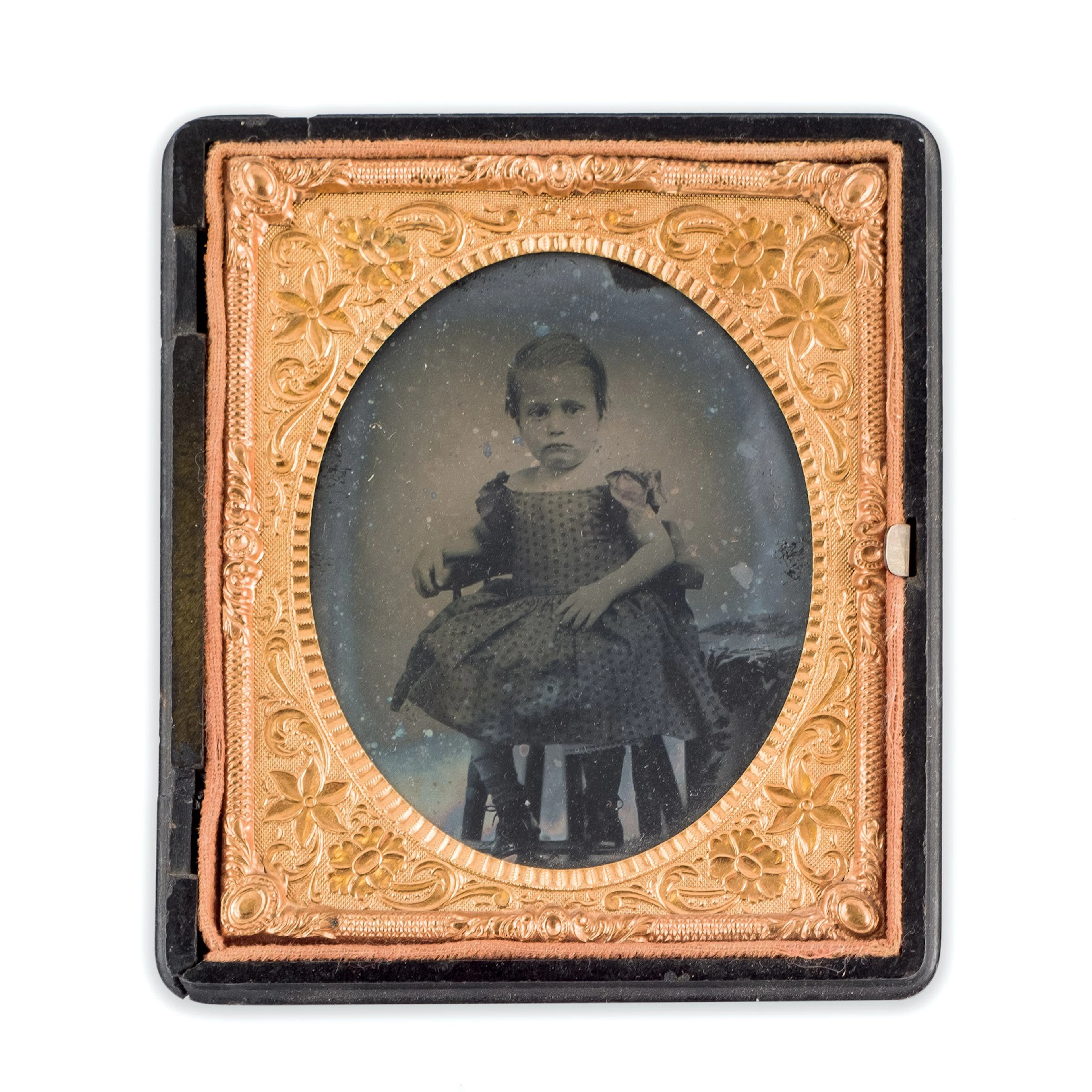 Daguerrotipo retrato de niña. S. XIX