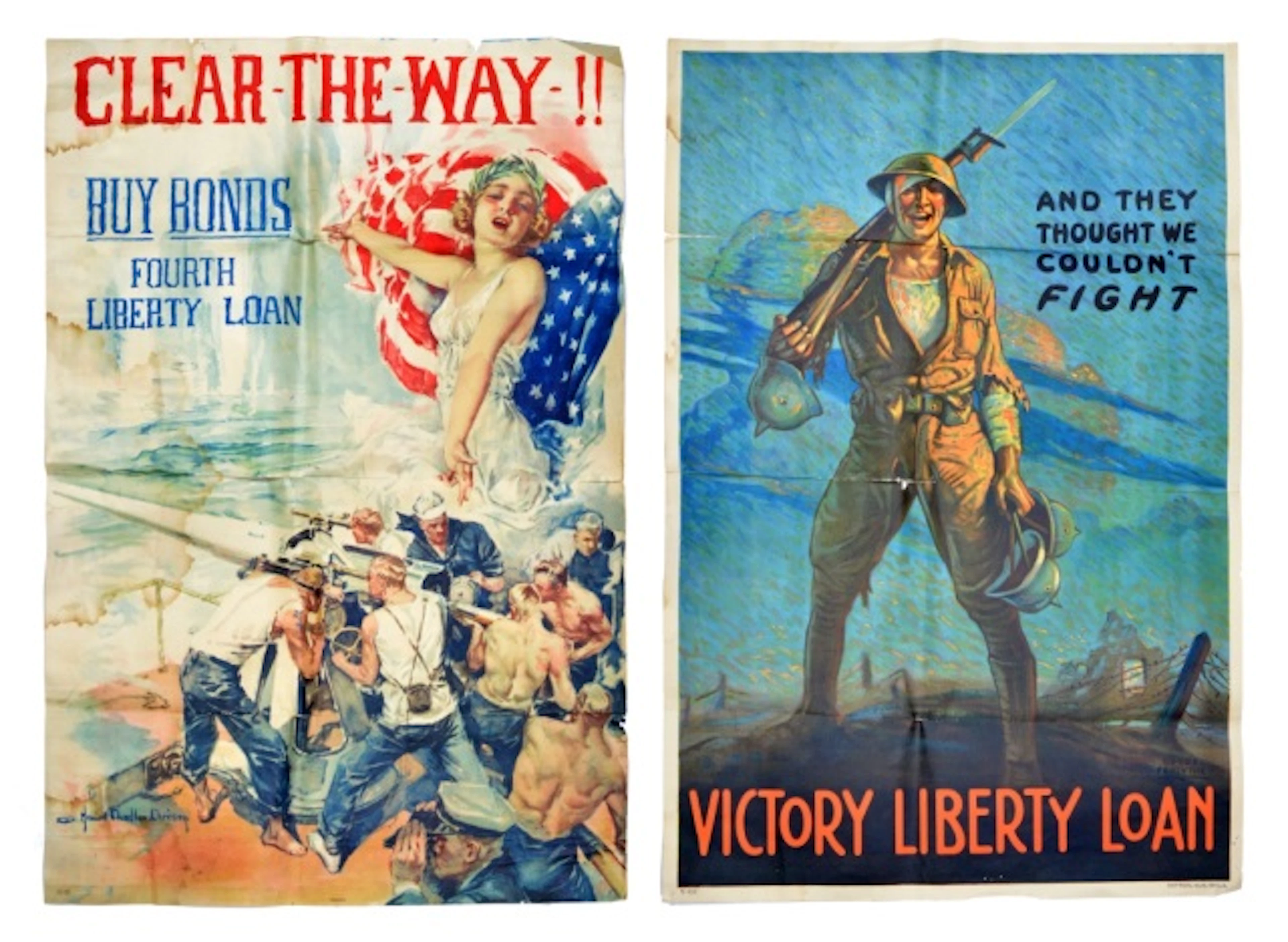 Pair of WWI Liberty Loan Posters