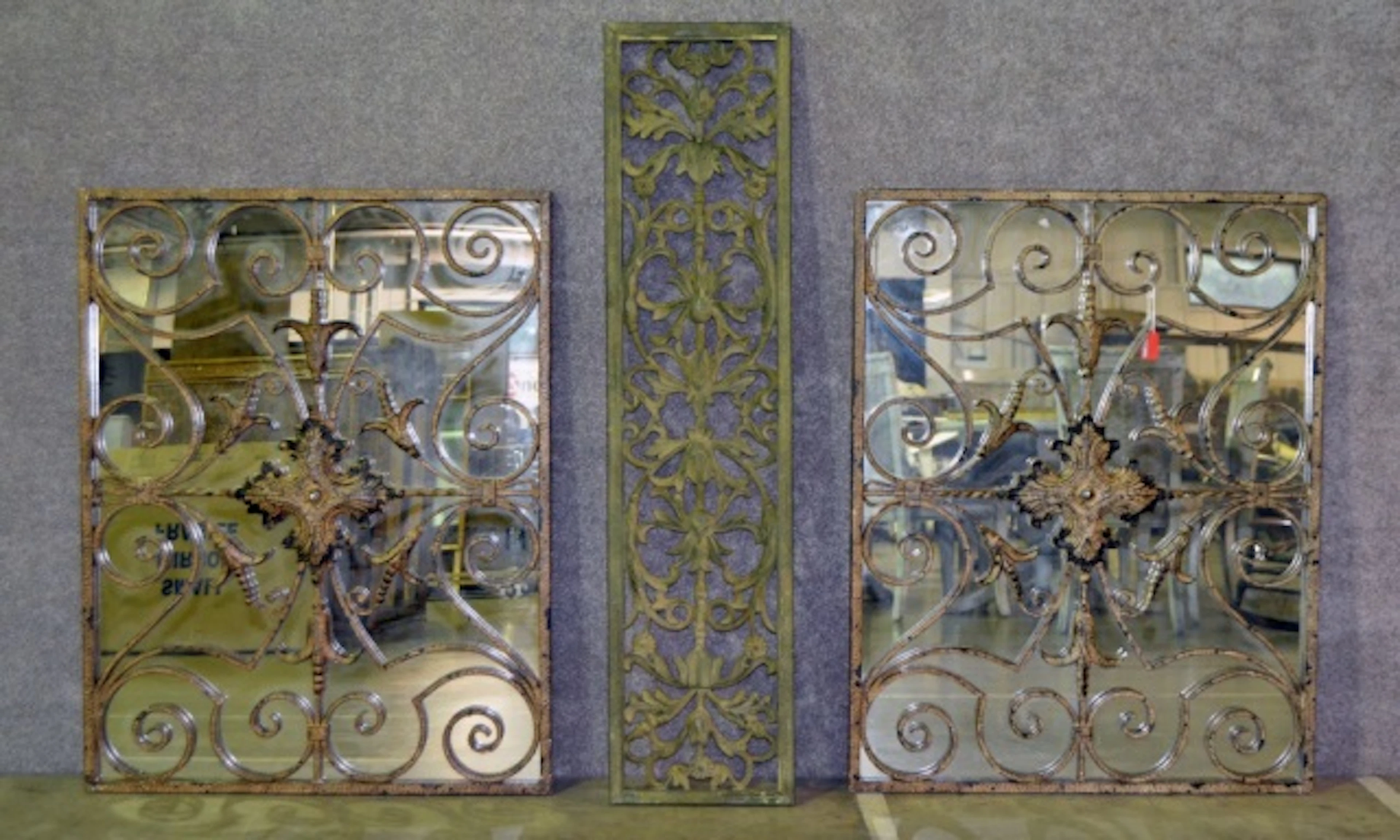 Pair Mediterranean Style Mirrors