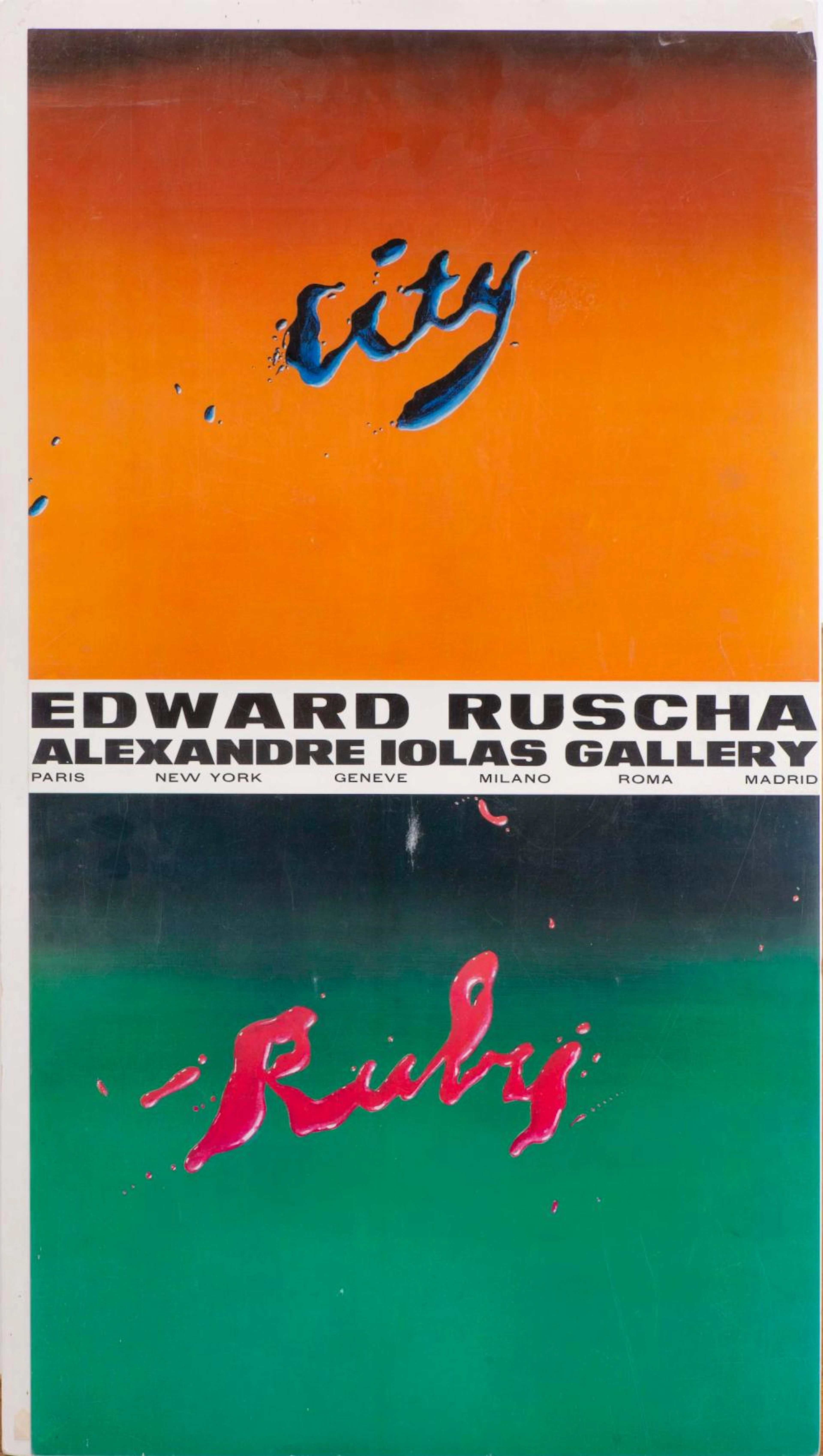 Edward Ruscha, "City-Ruby"
