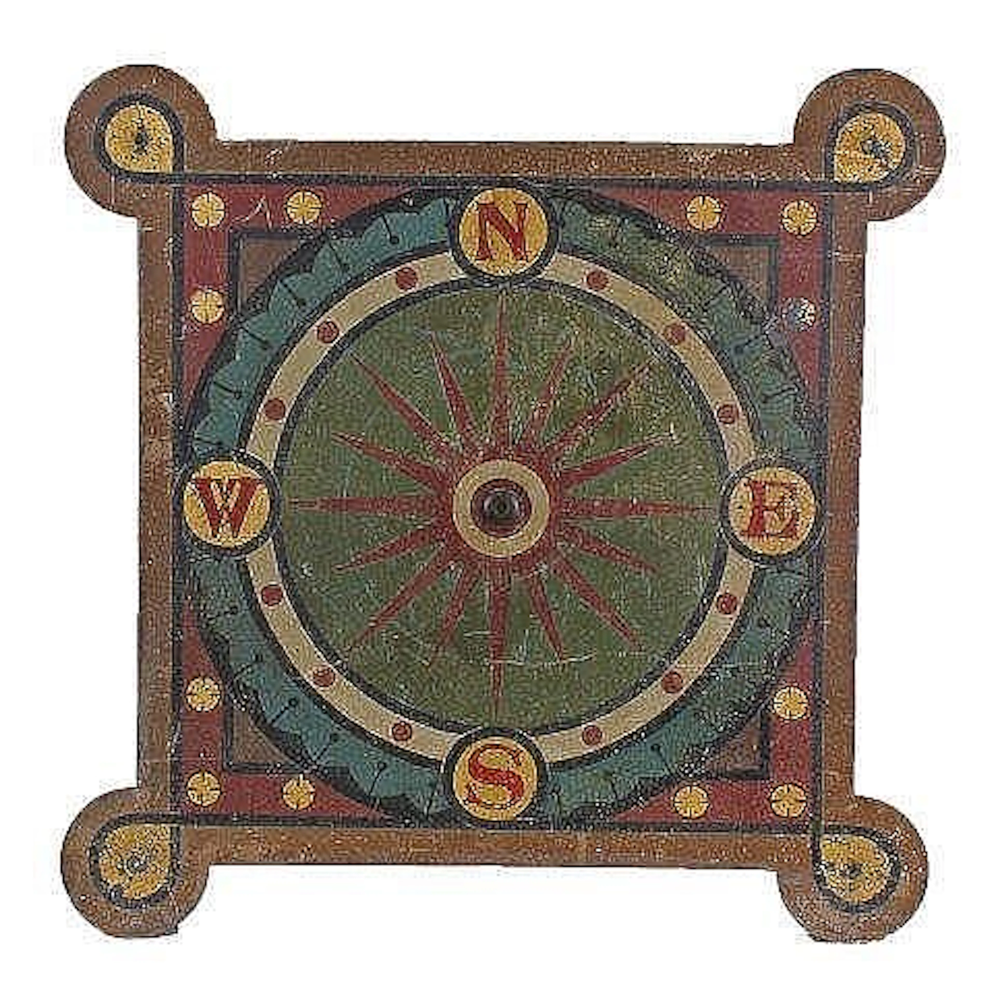 William Burges wind direction dial, circa 1875, po