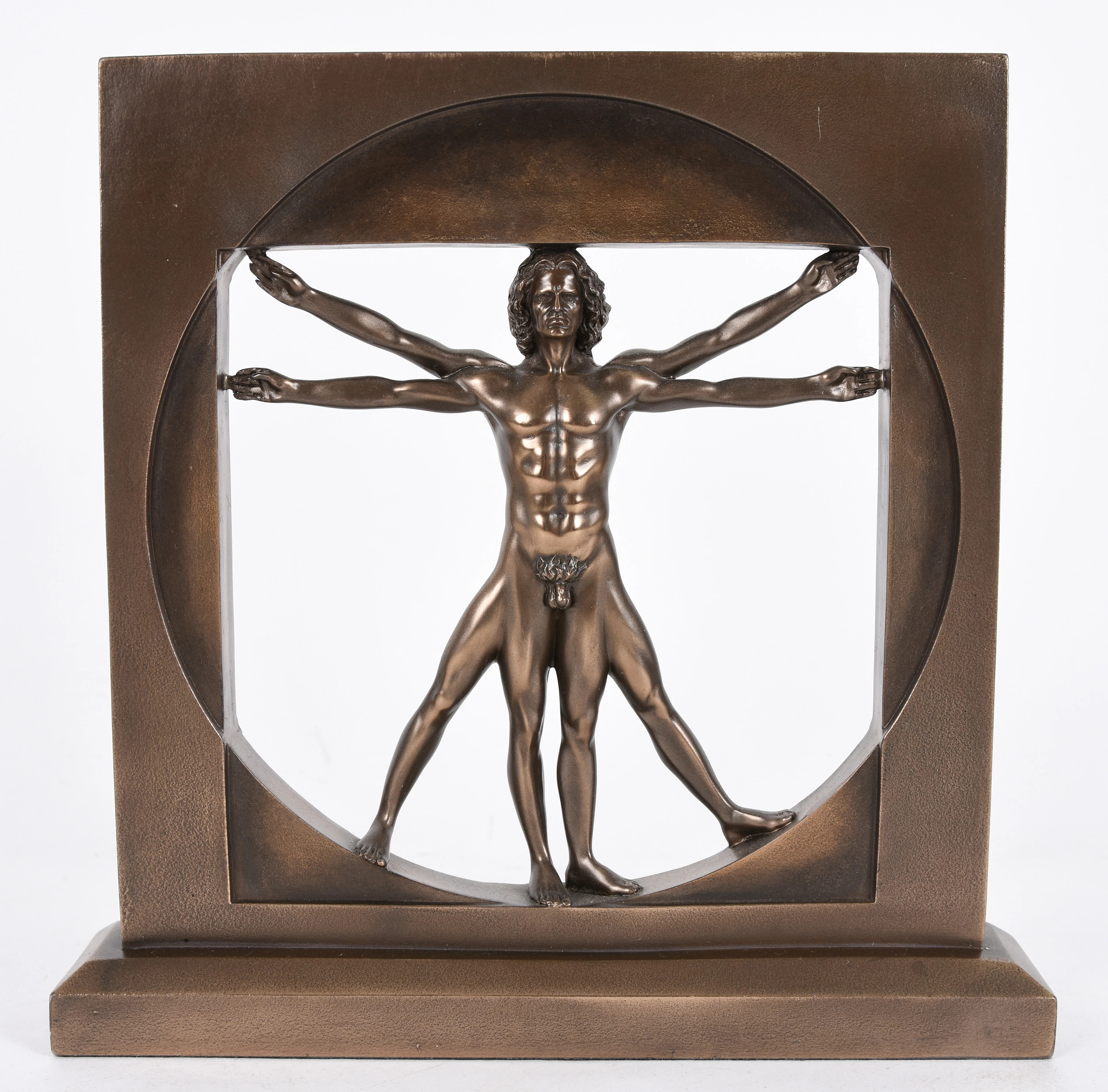 "VITRUVIANISCHER MANN", Polyresin, 21. Jhd.