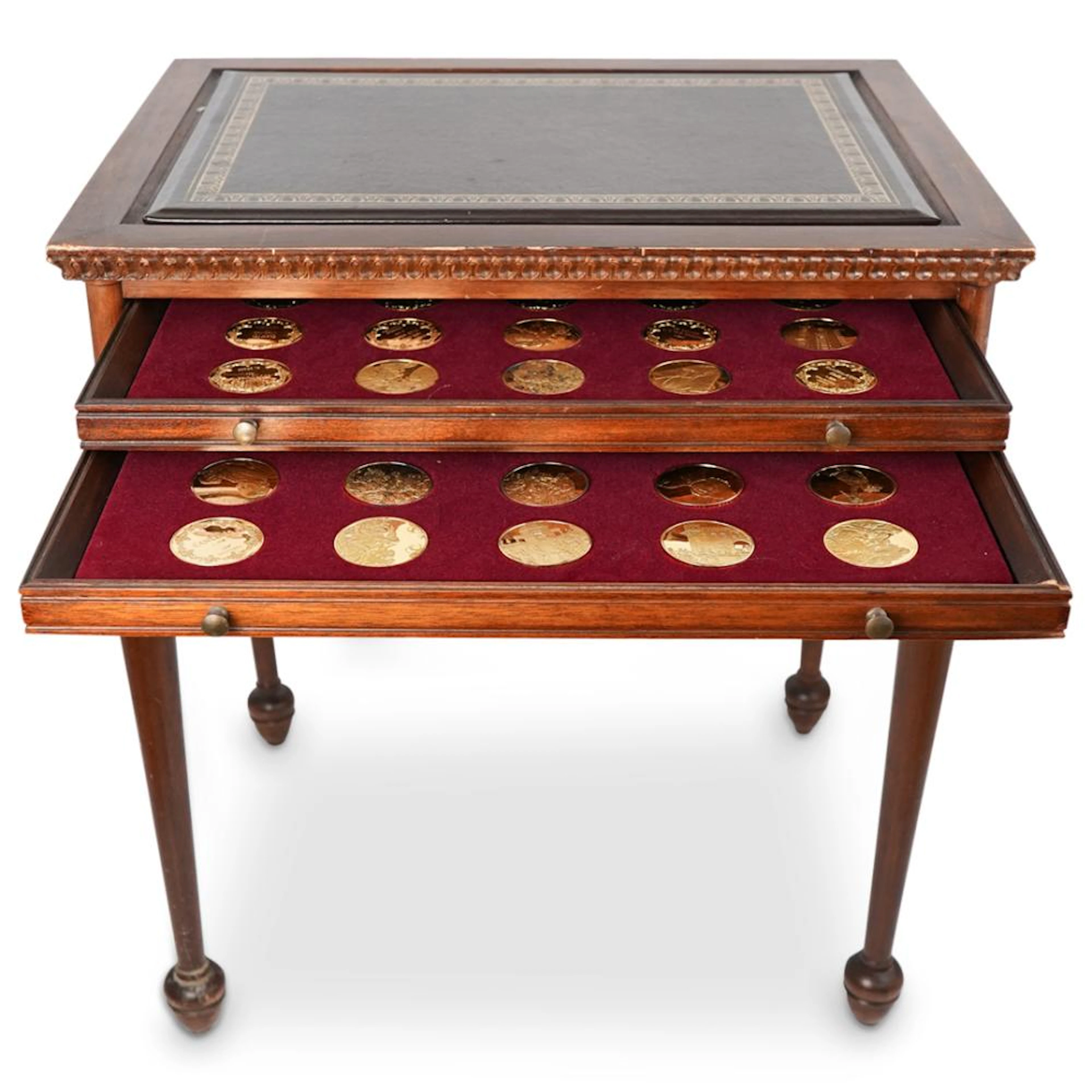 (42 Pc) 24K Gold Plated Sterling Silver Coin Collection