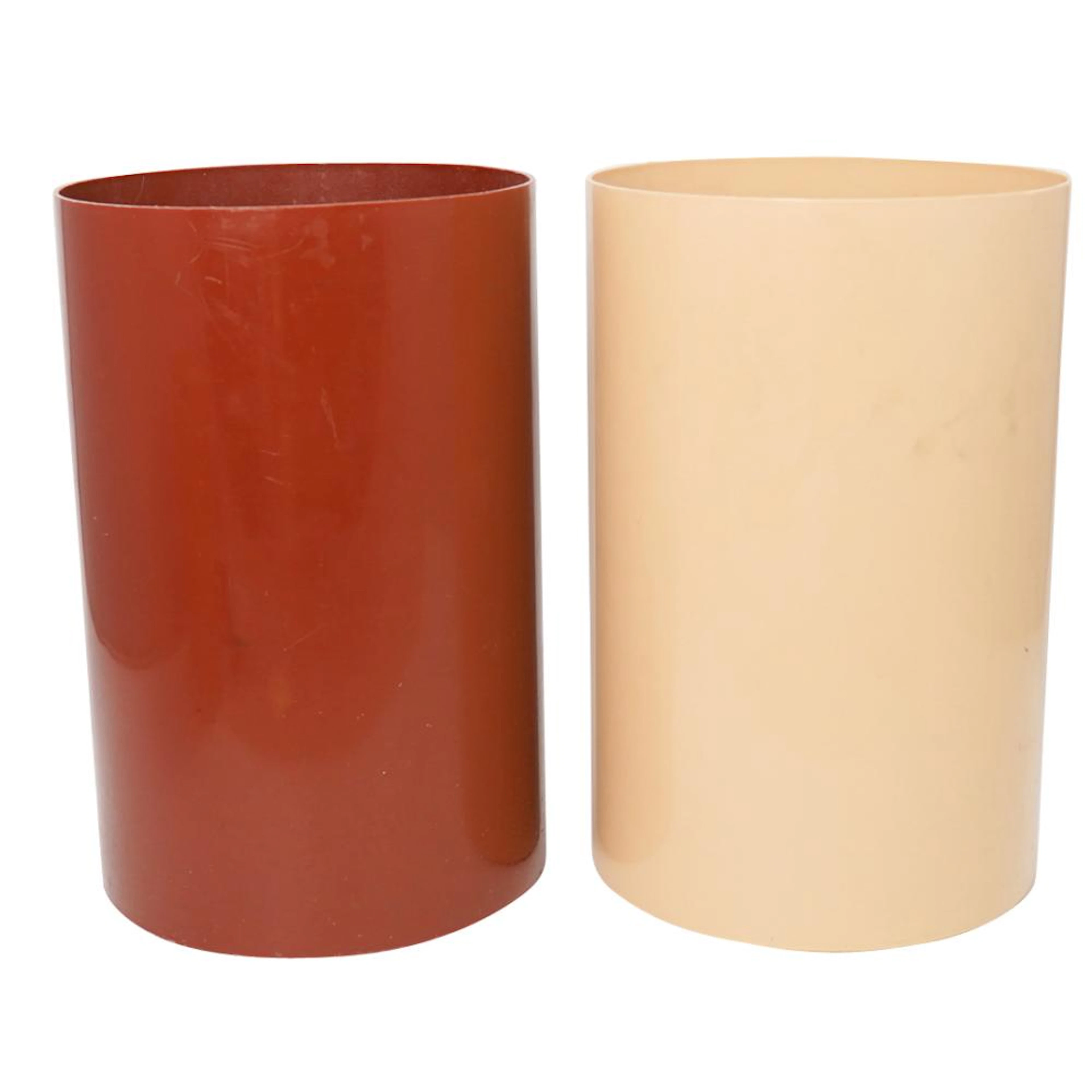 (2 Pc) Kartell Mid-Century "G Colombini" Waste Baskets