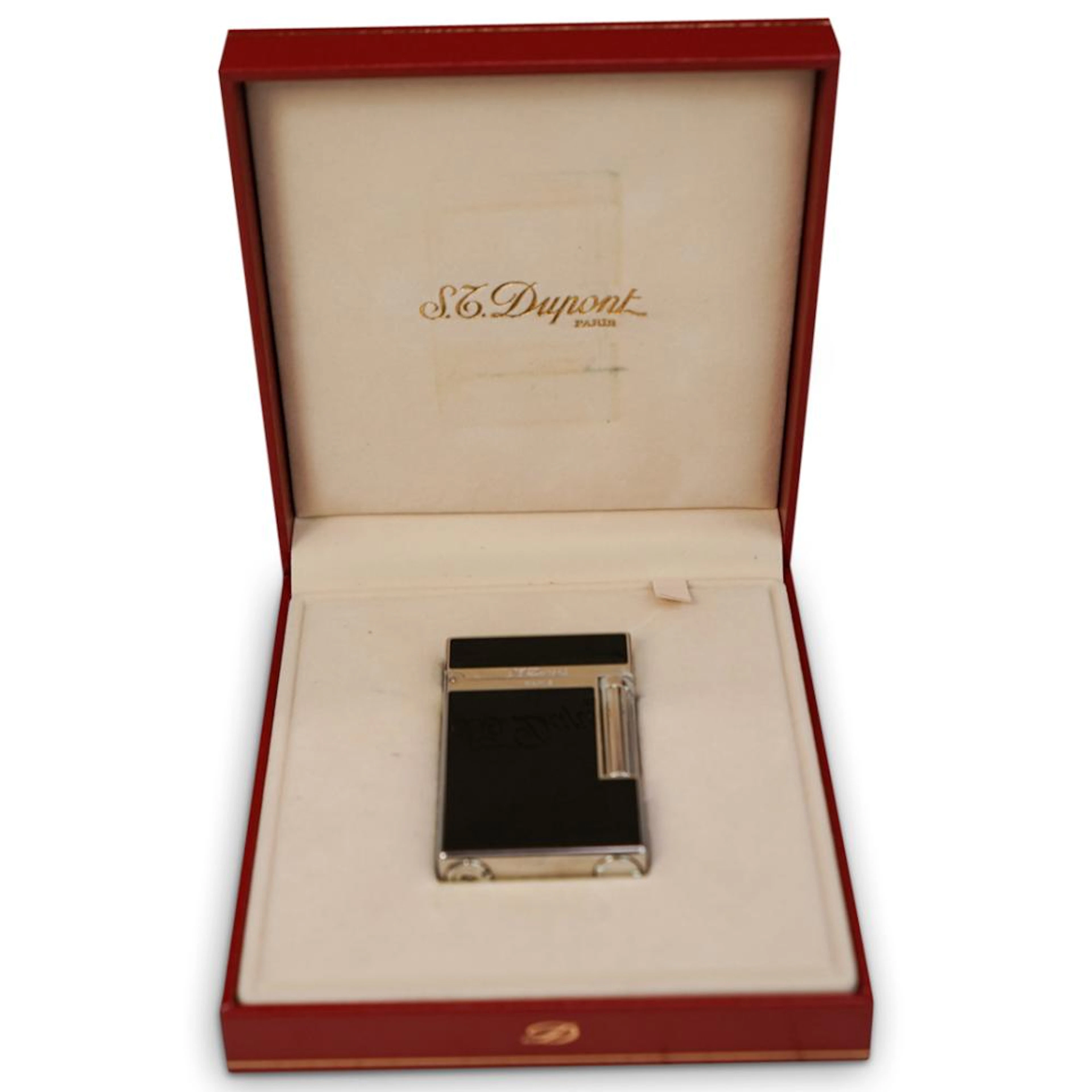 S.T. Dupont Silver Plated Laque De Chine Lighter