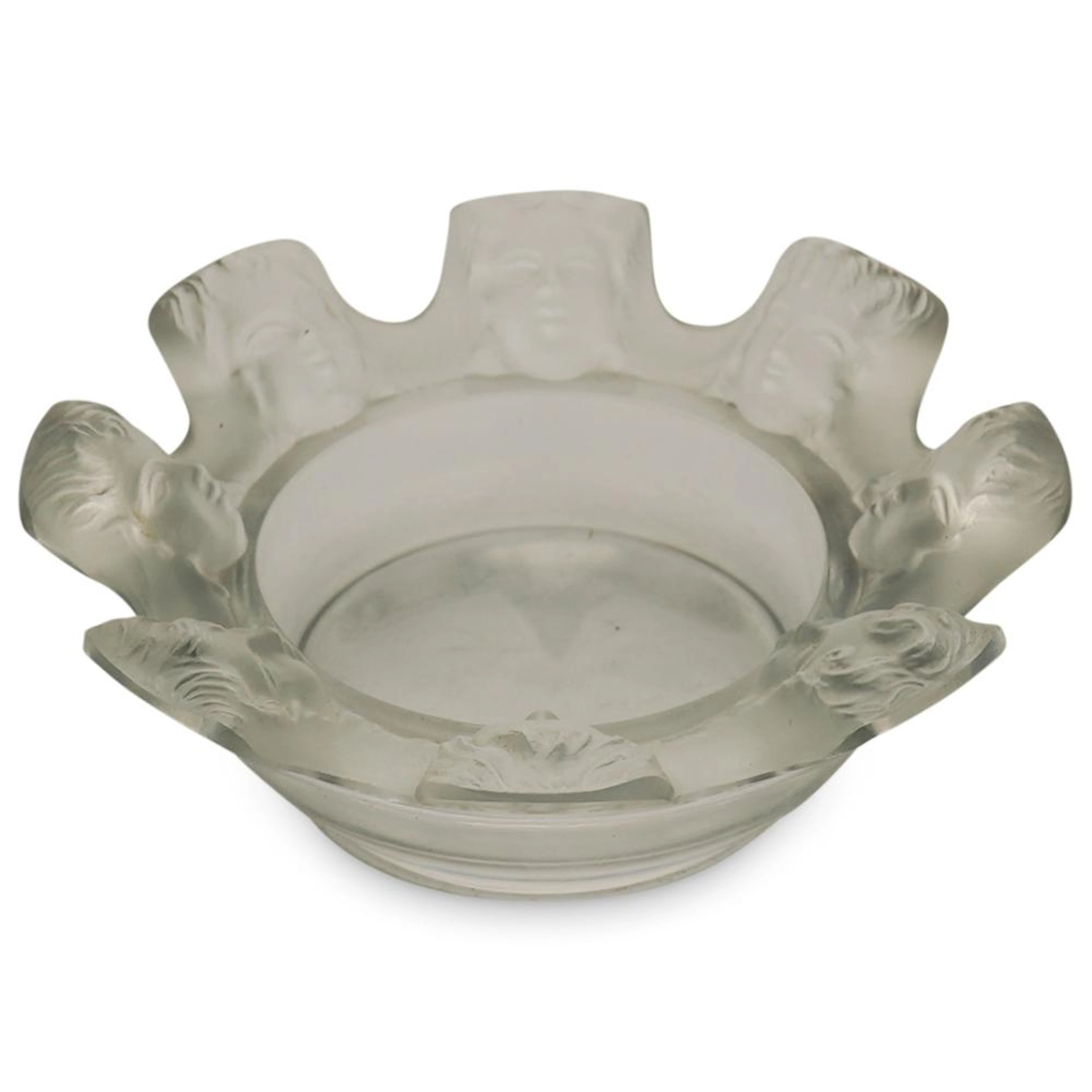 Lalique Crystal St Nicolas Ashtray