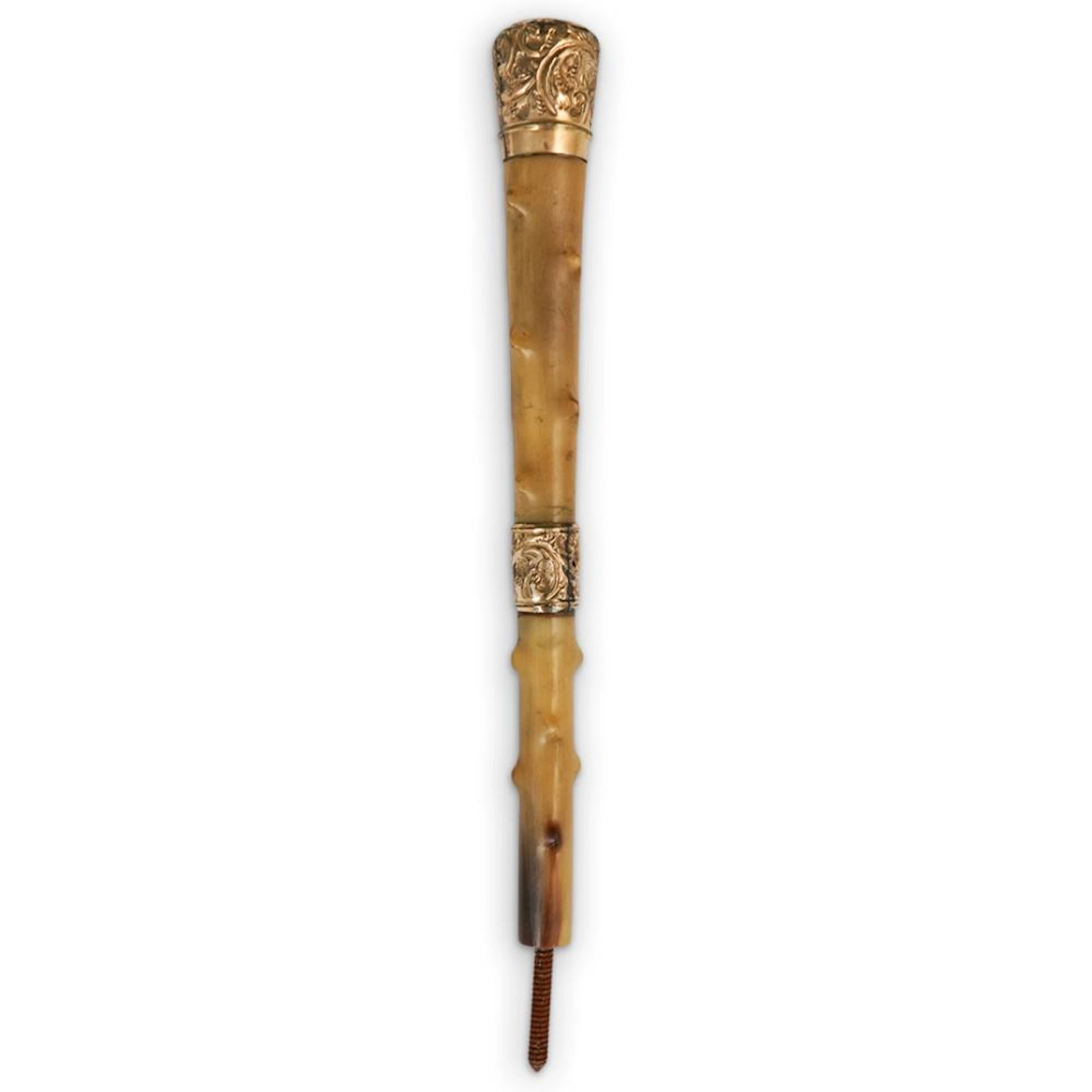 Gold Filled Horn Parasol Handle