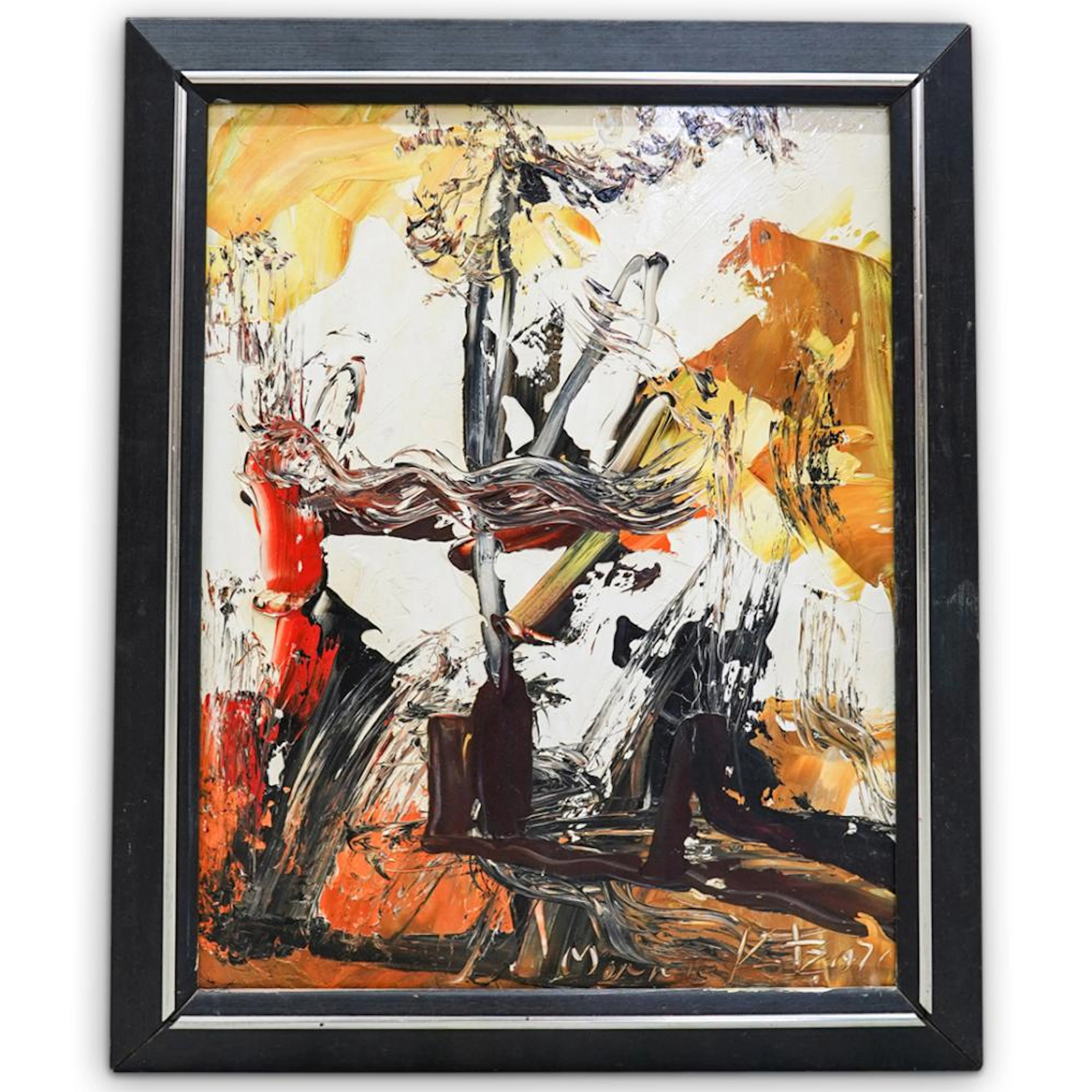 Morris Katz Original Signed Framed Oil Painting