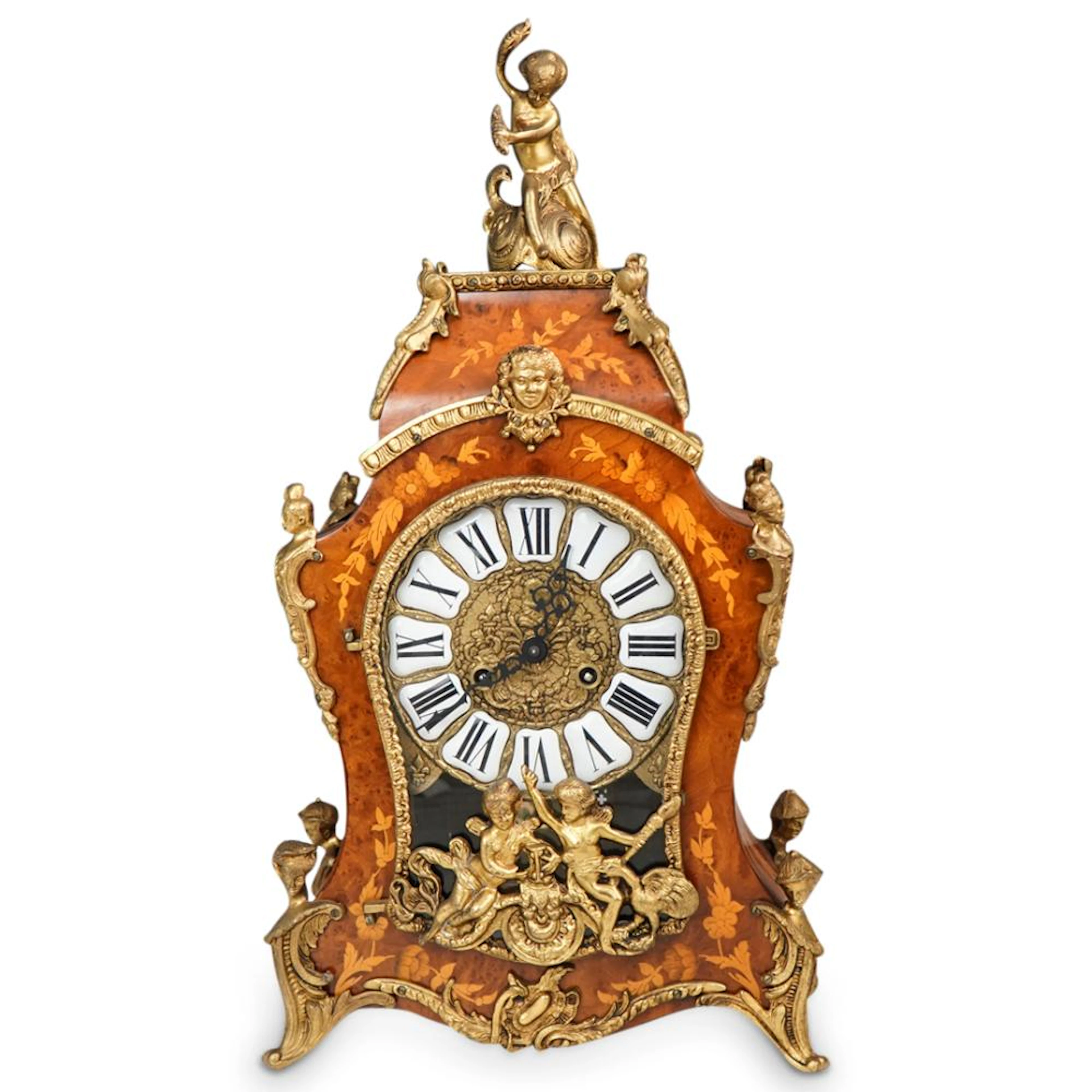 Boulle Style German FHS Mantel Clock