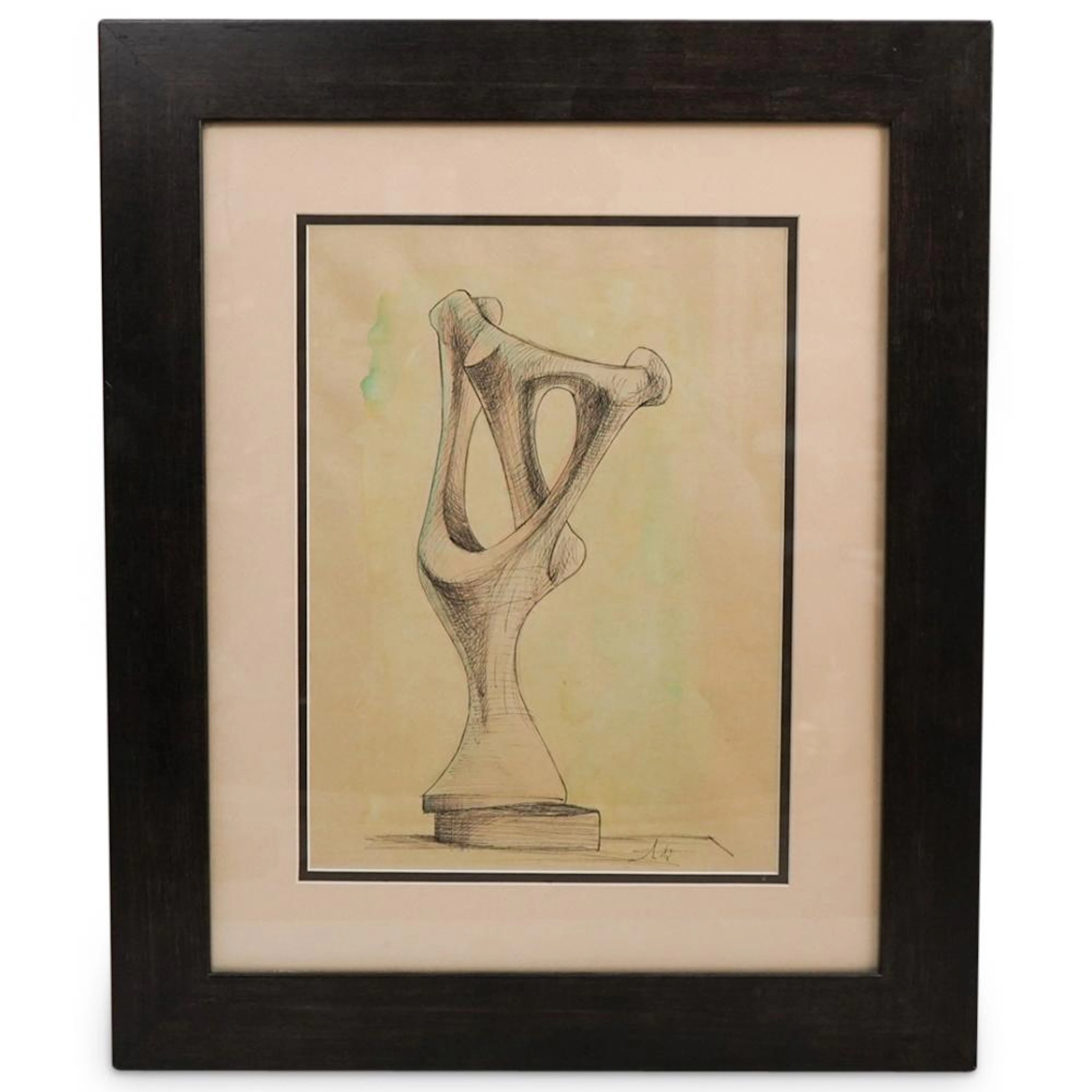 Agustin Cardenas (Cuban, 1927) Original Mixed Media