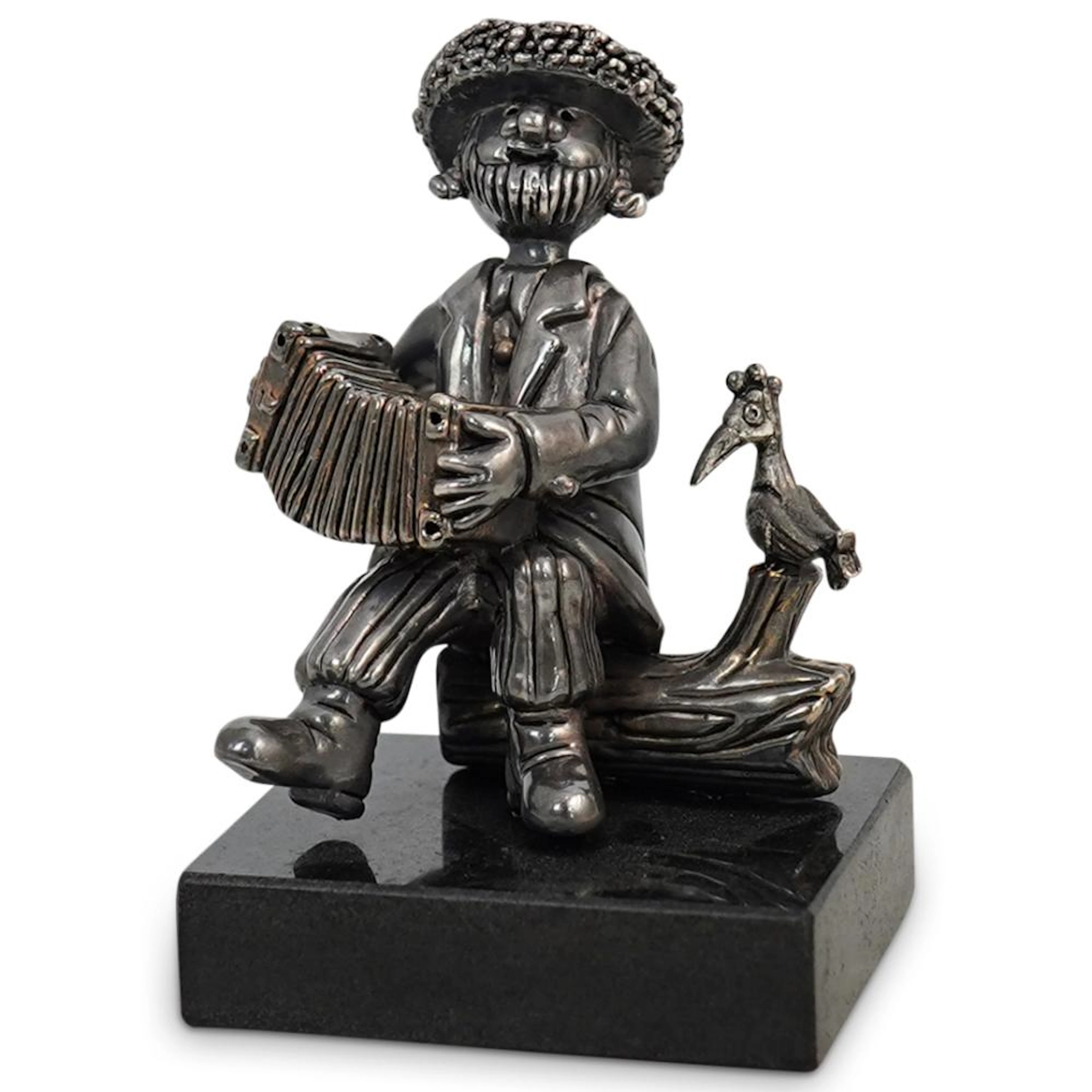 Judaica Frank Meisler Silver Overlaid Sculpture