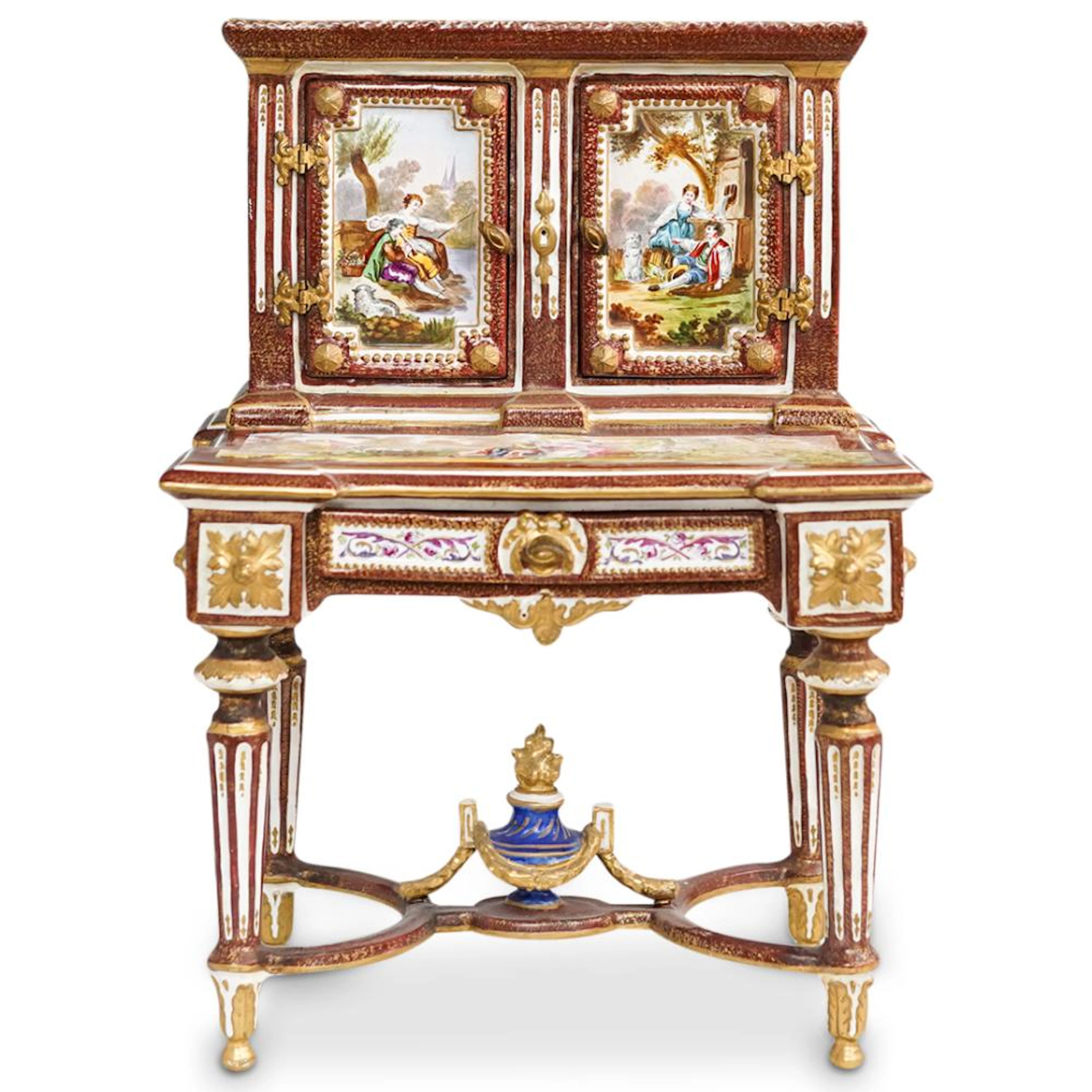 18th Century Porcelain Jewelry Case