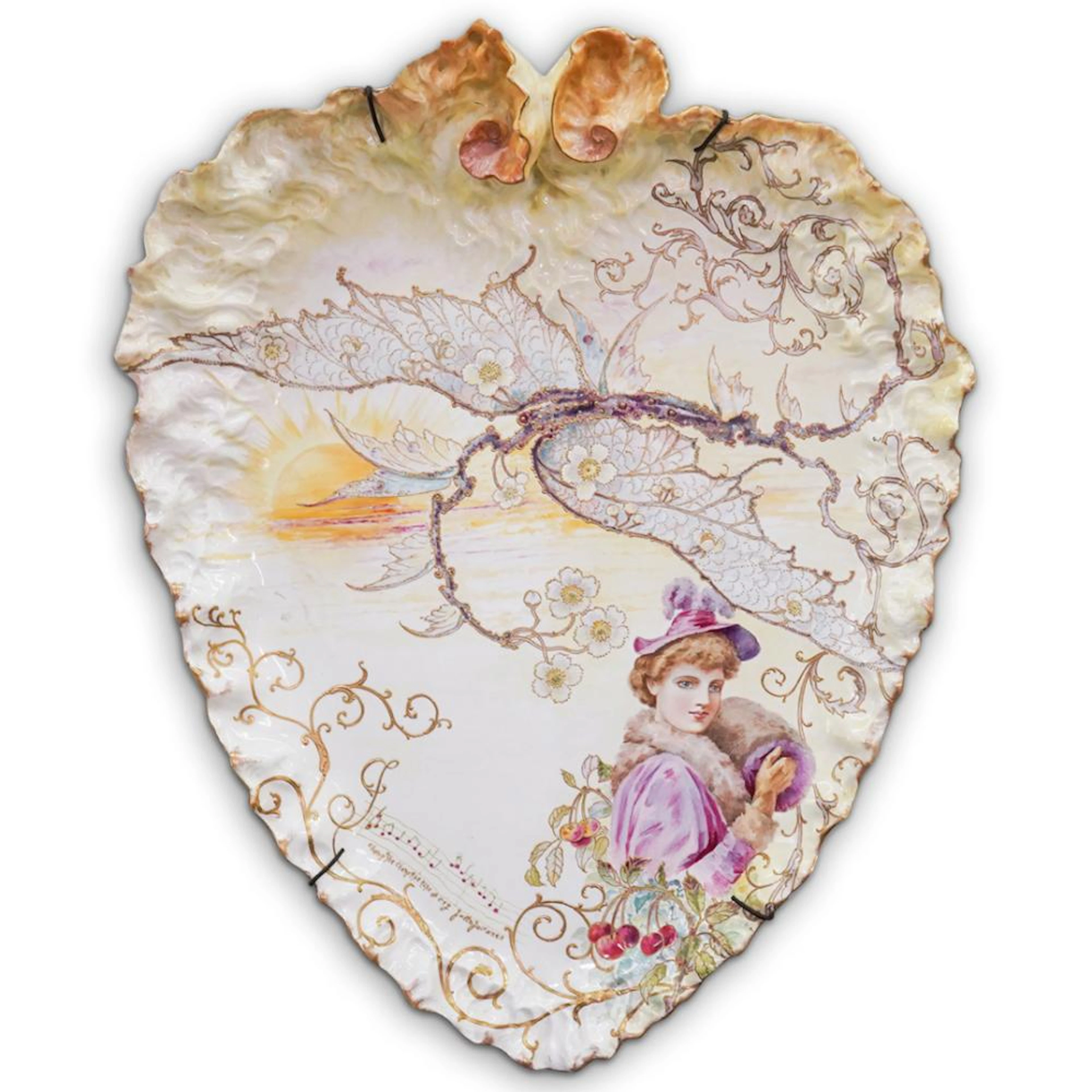 19th Cent. "G.W. Turner, Tunstall" English Hand Painted