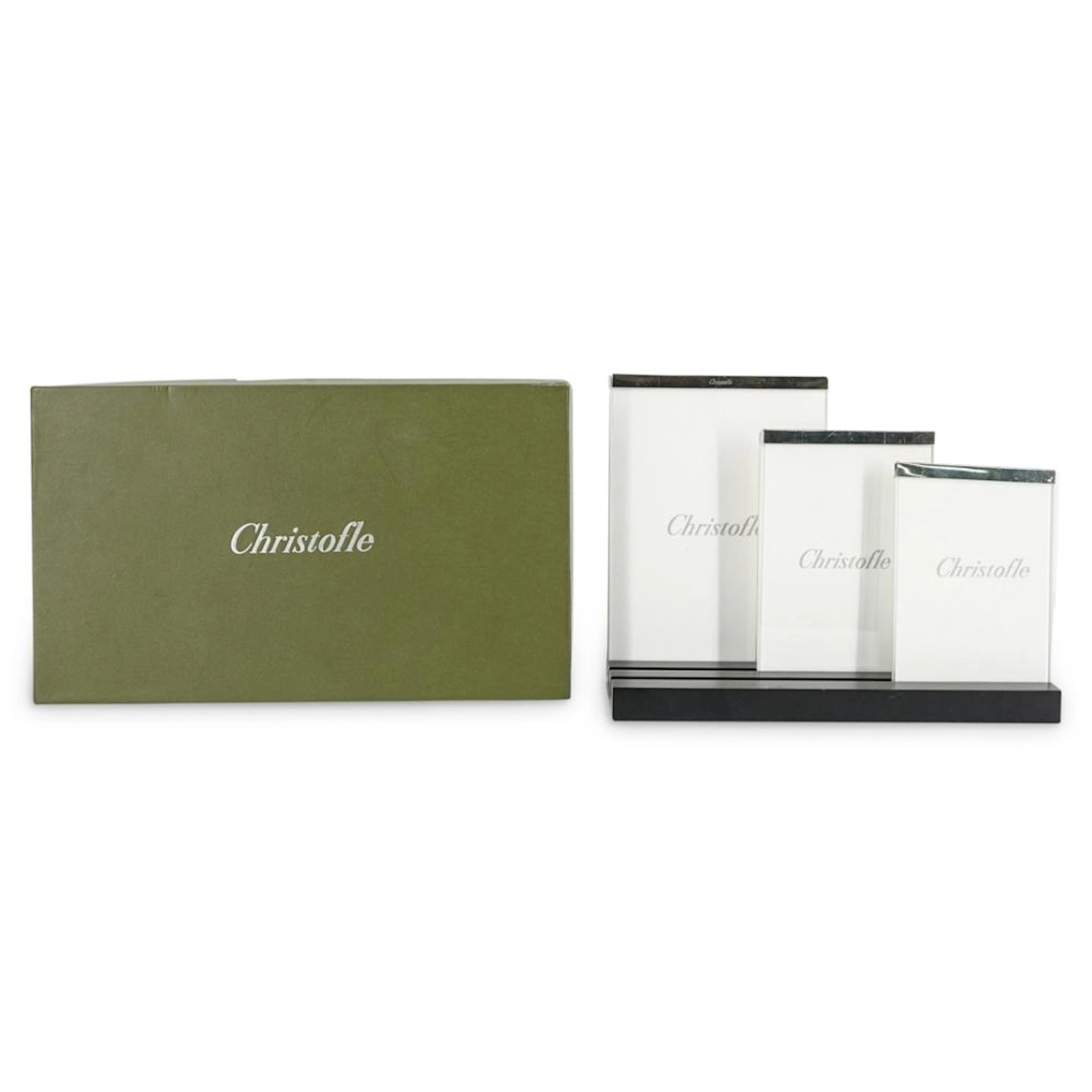 Christofle Crystal & Silver Photo Frame