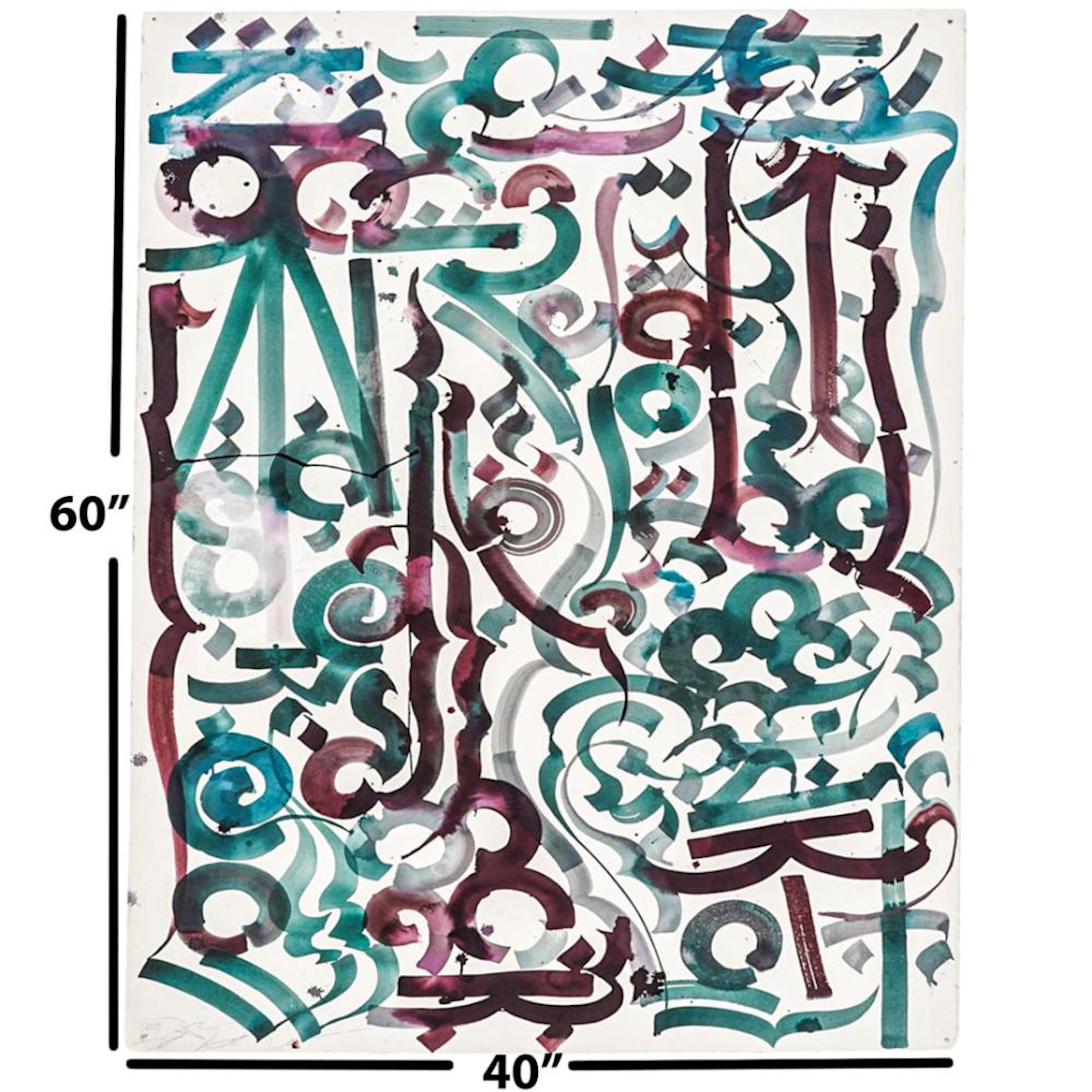 RETNA (b. 1979) Watercolor On Paper
